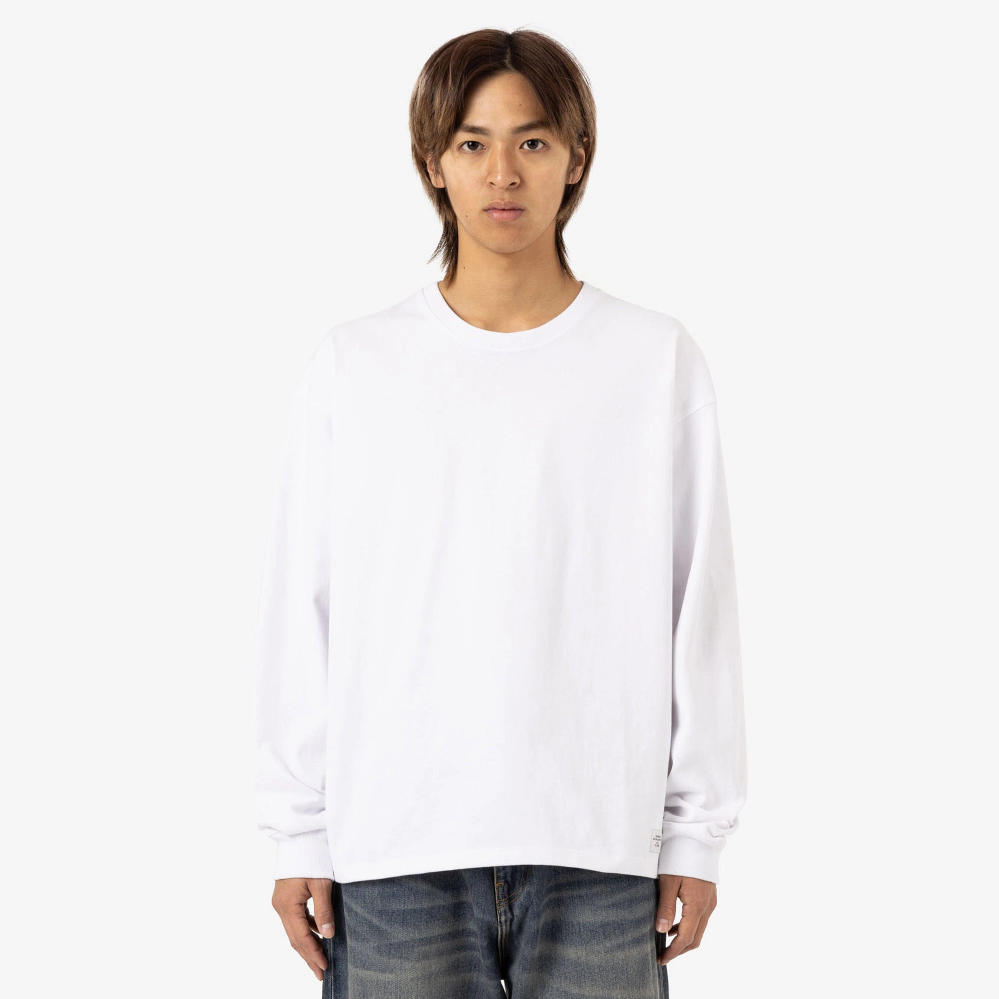 Saturdays NYC Max Weight Longsleeve T-Shirt / White fringe school event