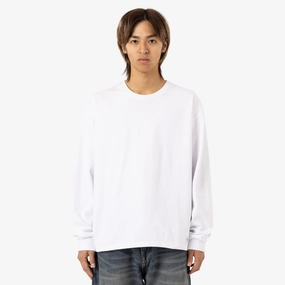 Saturdays NYC Max Weight Longsleeve T-Shirt / White fringe school event