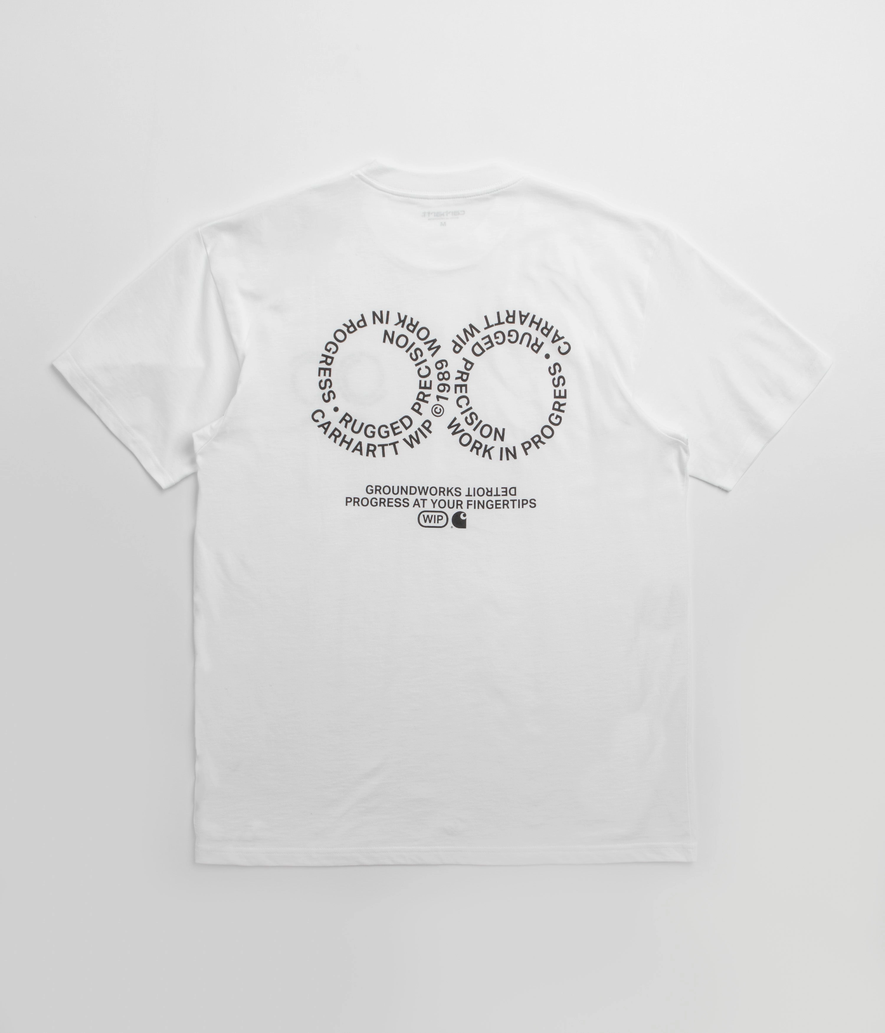 Quick Dry Technology Frayed hem Carhartt Rotation T-Shirt - White / Black