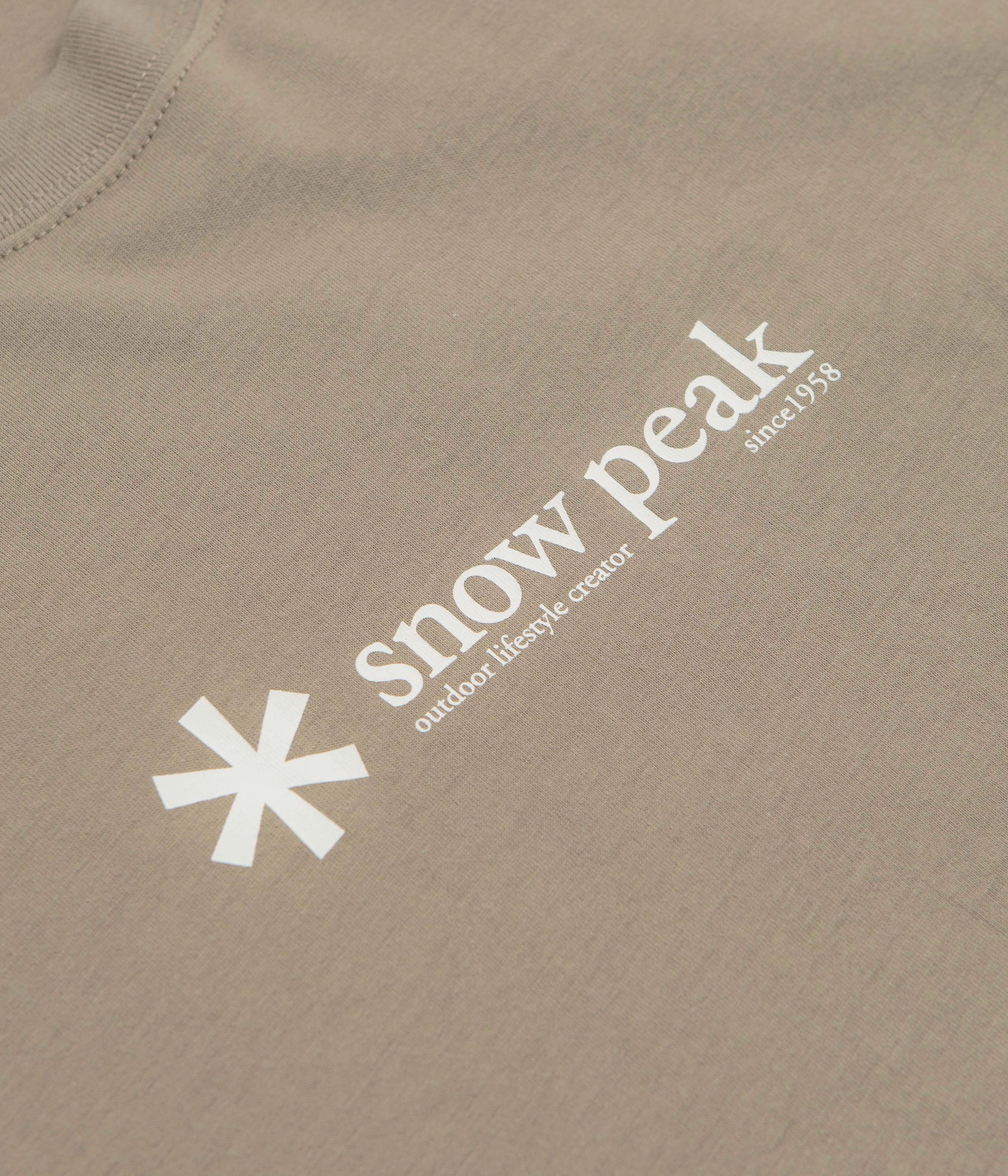 Snow Peak Soft Cotton Logo T-Shirt - Pro library venue picnic venue