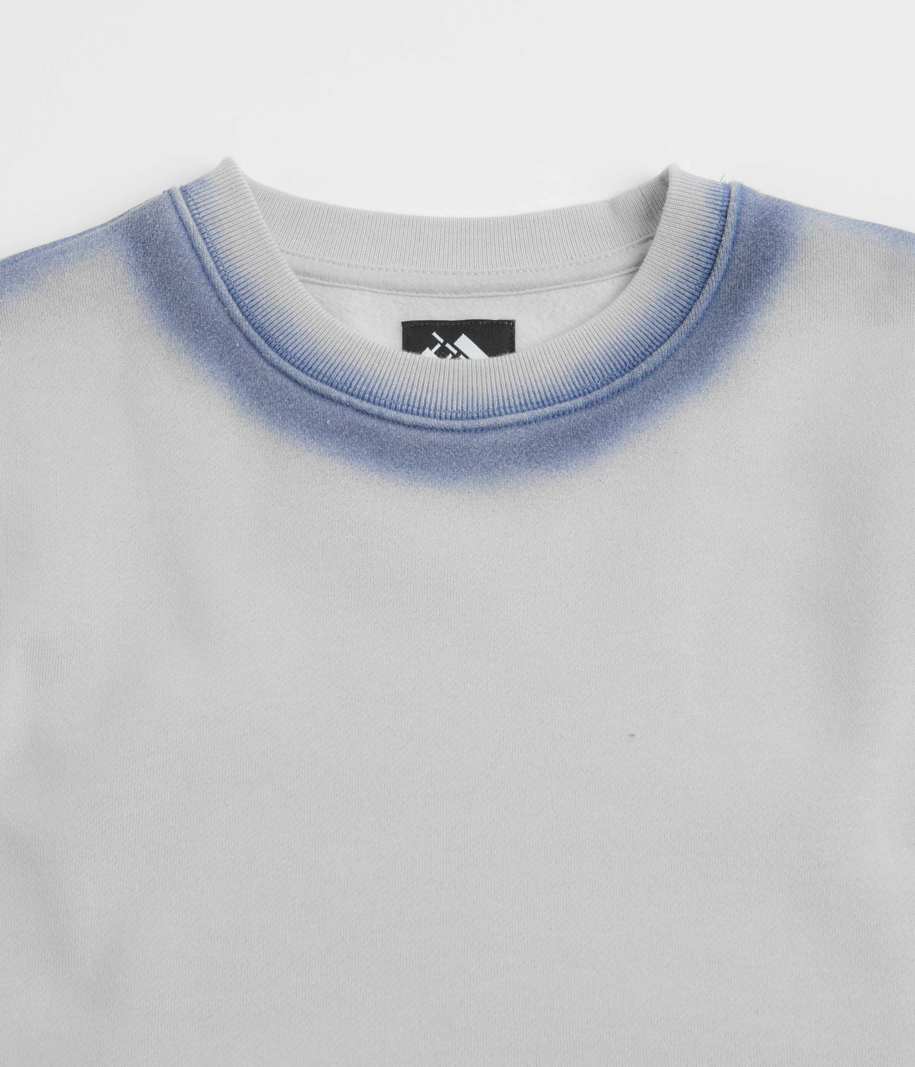 The Trilogy Tapes Overdyed Crewneck Sweatshirt - Grey / Blue Trendy Outerwear Fashionable Look