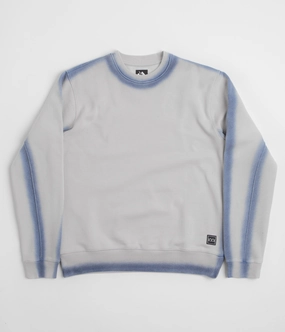 The Trilogy Tapes Overdyed Crewneck Sweatshirt - Grey / Blue Machine washable Sporty Fit