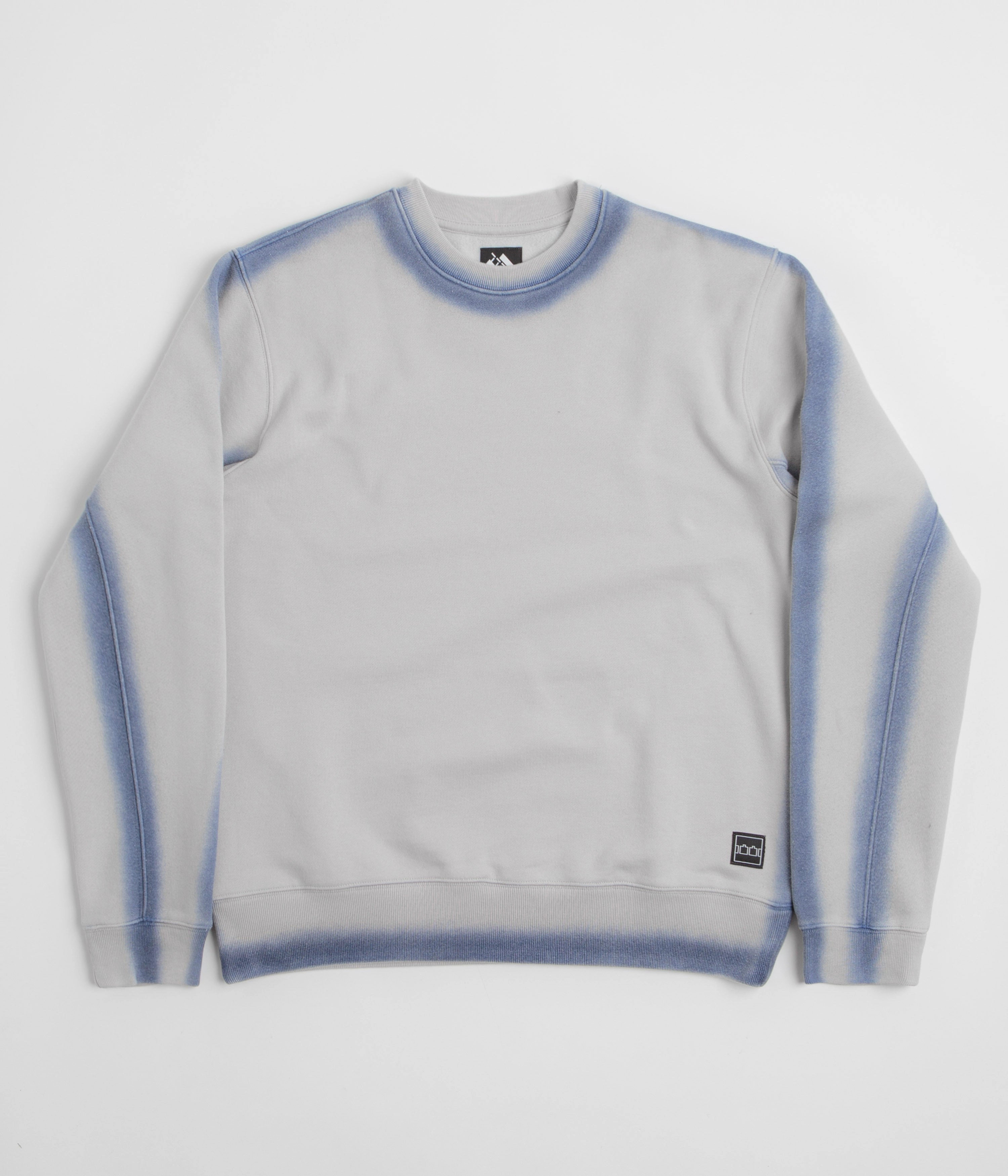 The Trilogy Tapes Overdyed Crewneck Sweatshirt - Grey / Blue Machine washable Sporty Fit