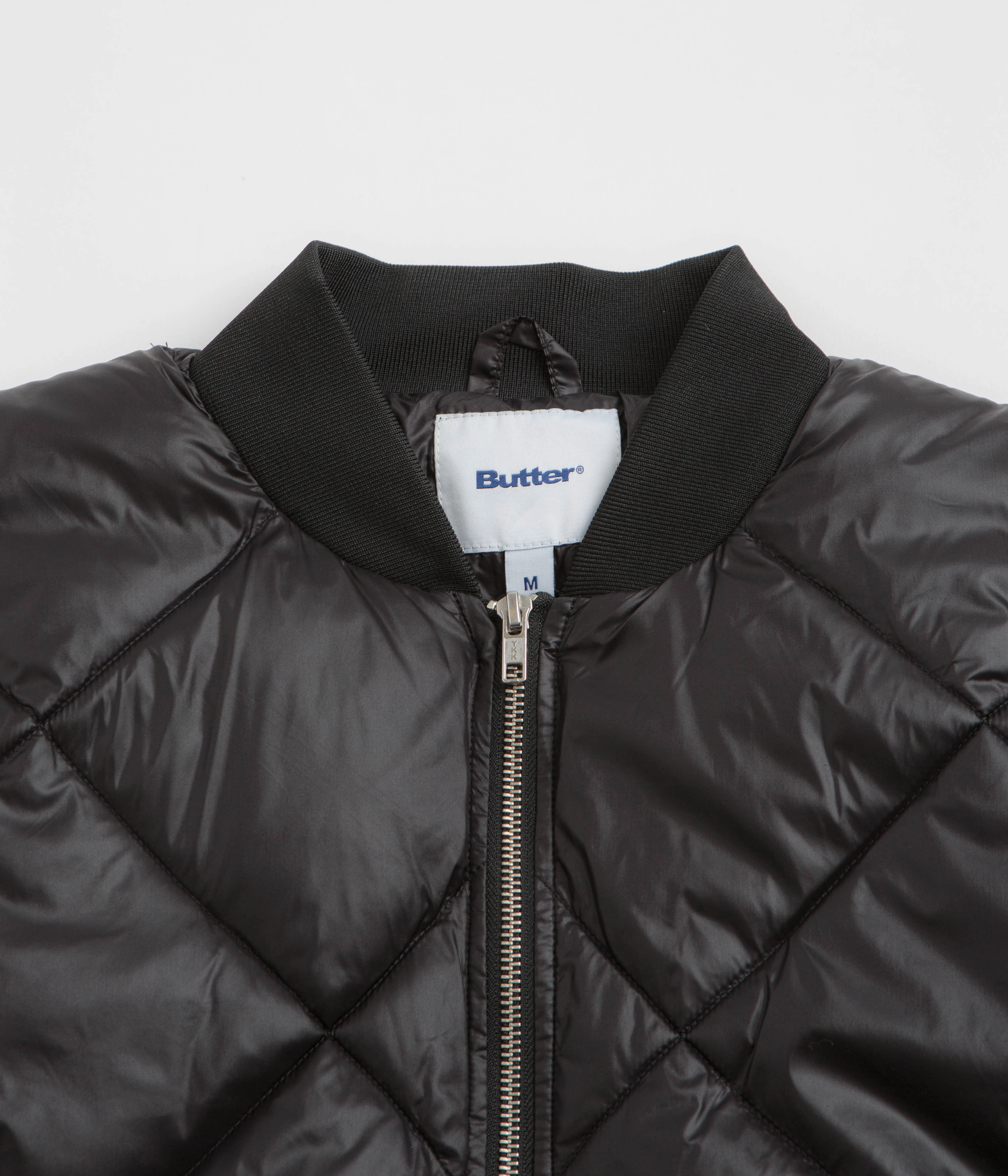 Butter Goods Temperature Bomber Jacket - Black popular among fashionistas Streamlined Fit