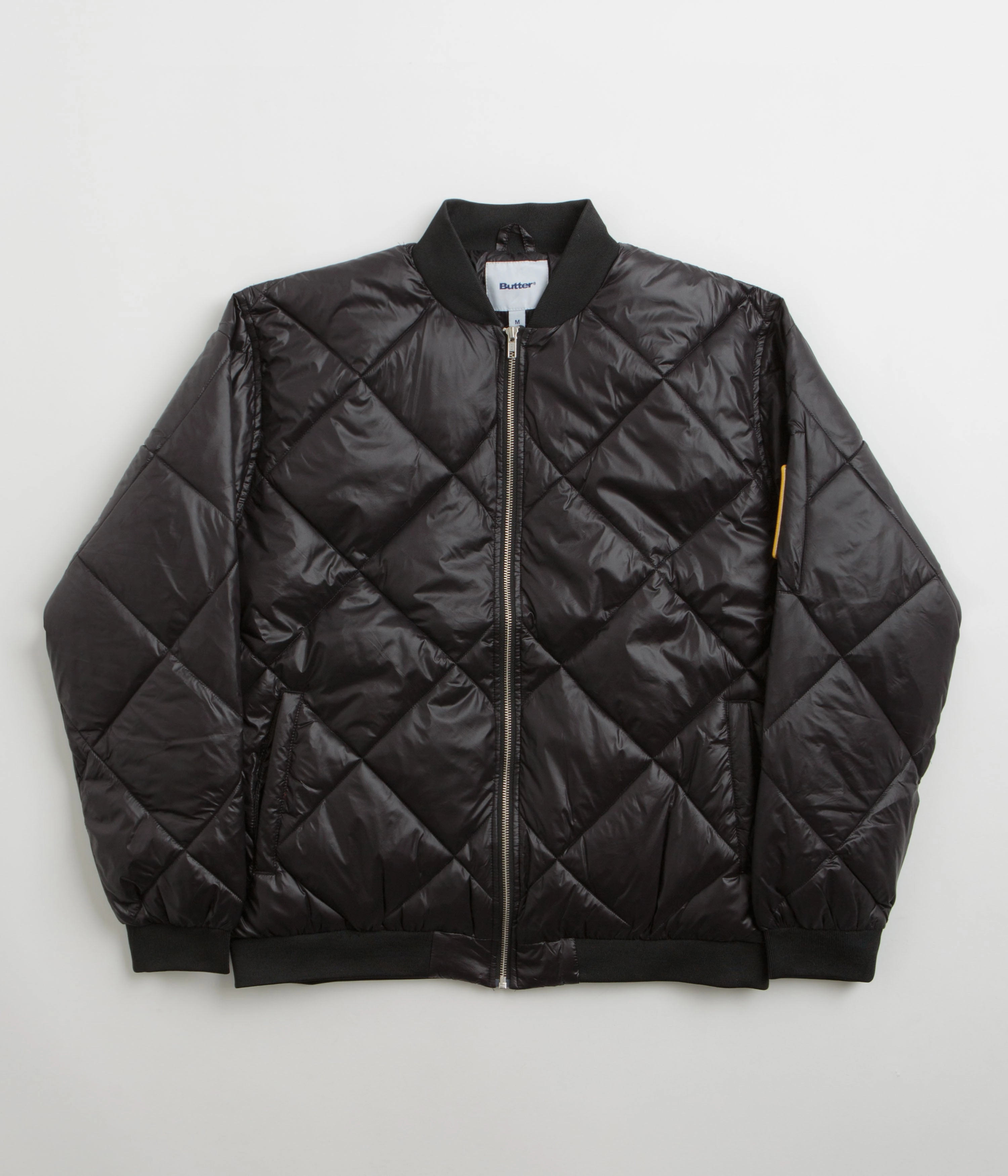 Butter Goods Temperature Bomber Jacket - Black Cozy Lining