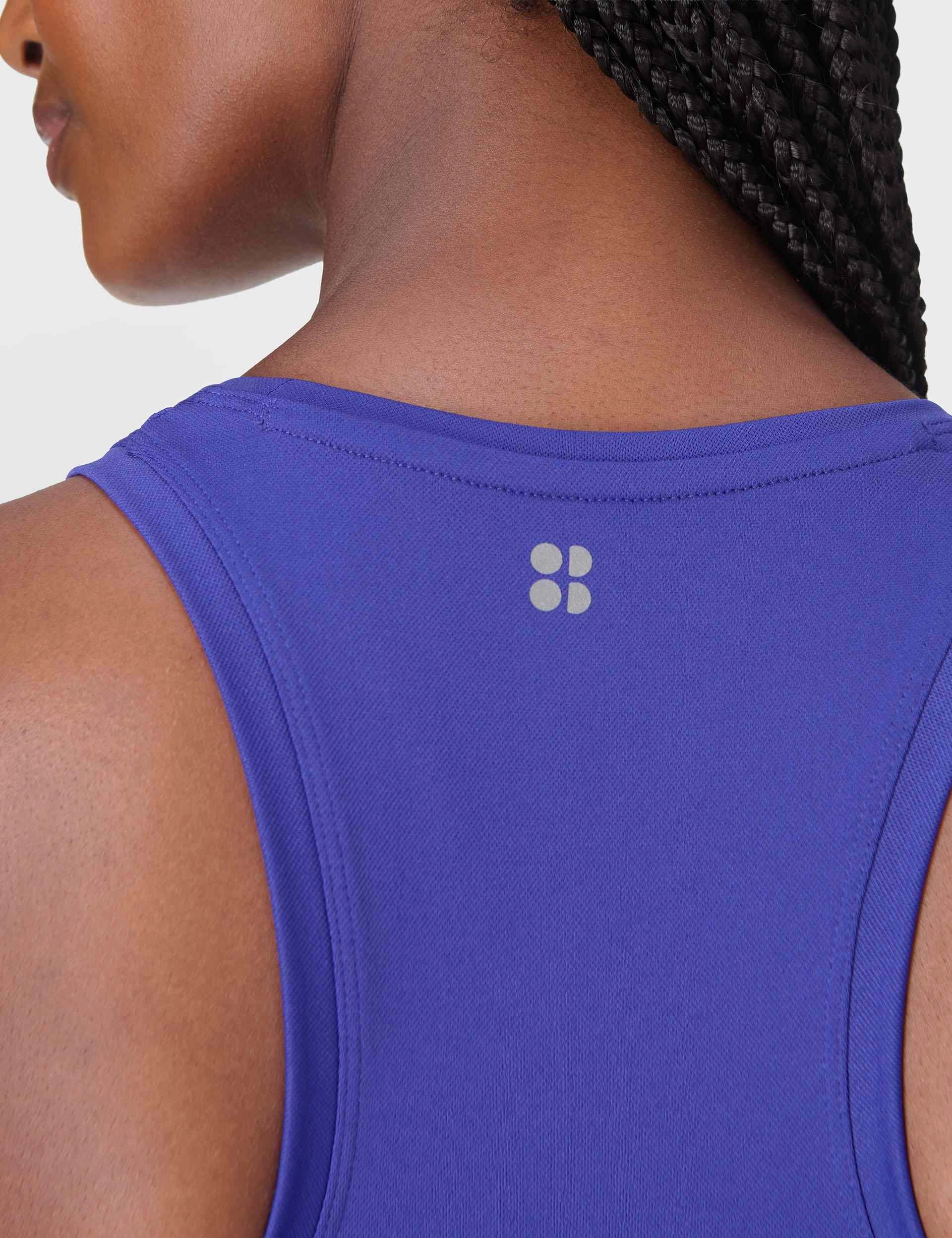 low performance Athlete Seamless Workout Vest - Rich Blue