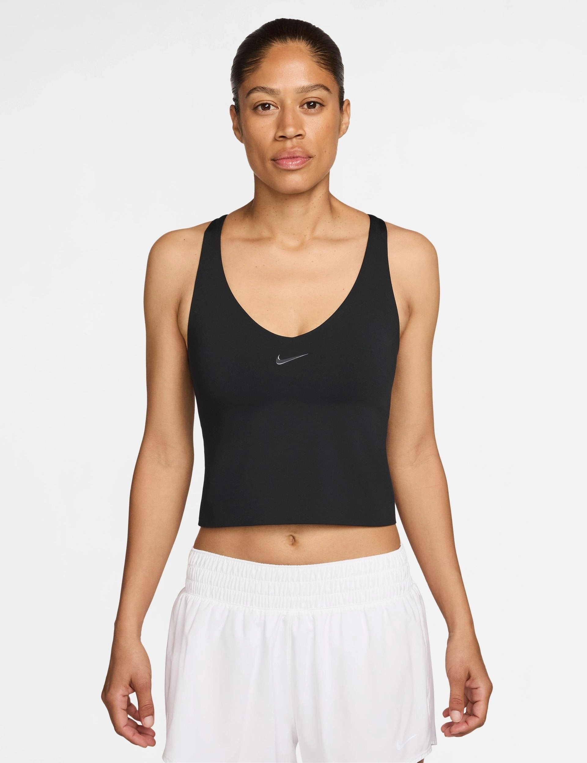 industrial use Universa Medium-Support Padded Sports Bra Tank - Black/Anthracite/Dark Smoke Grey