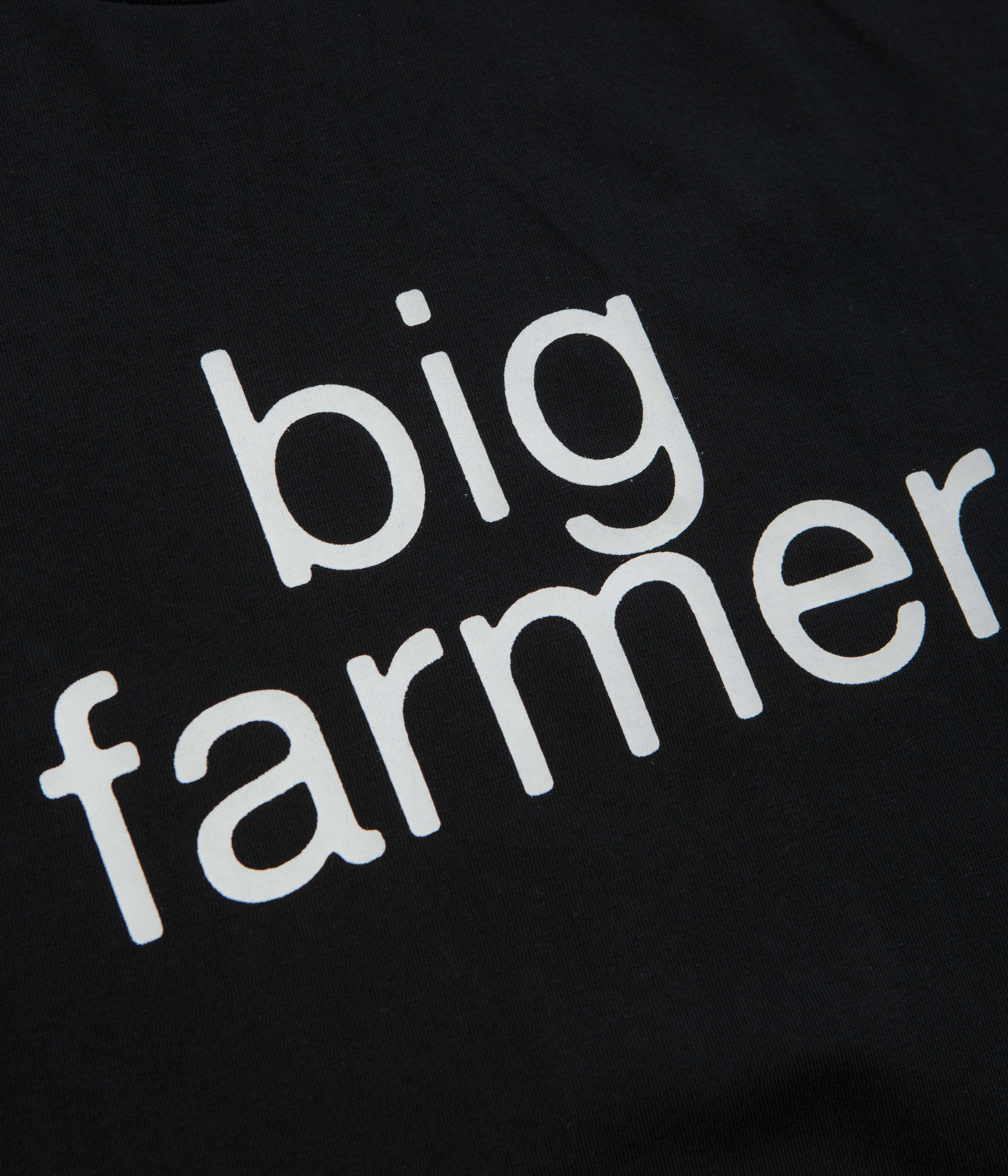 Indoor Art Gallery Service Works Big Farmer T-Shirt - Black