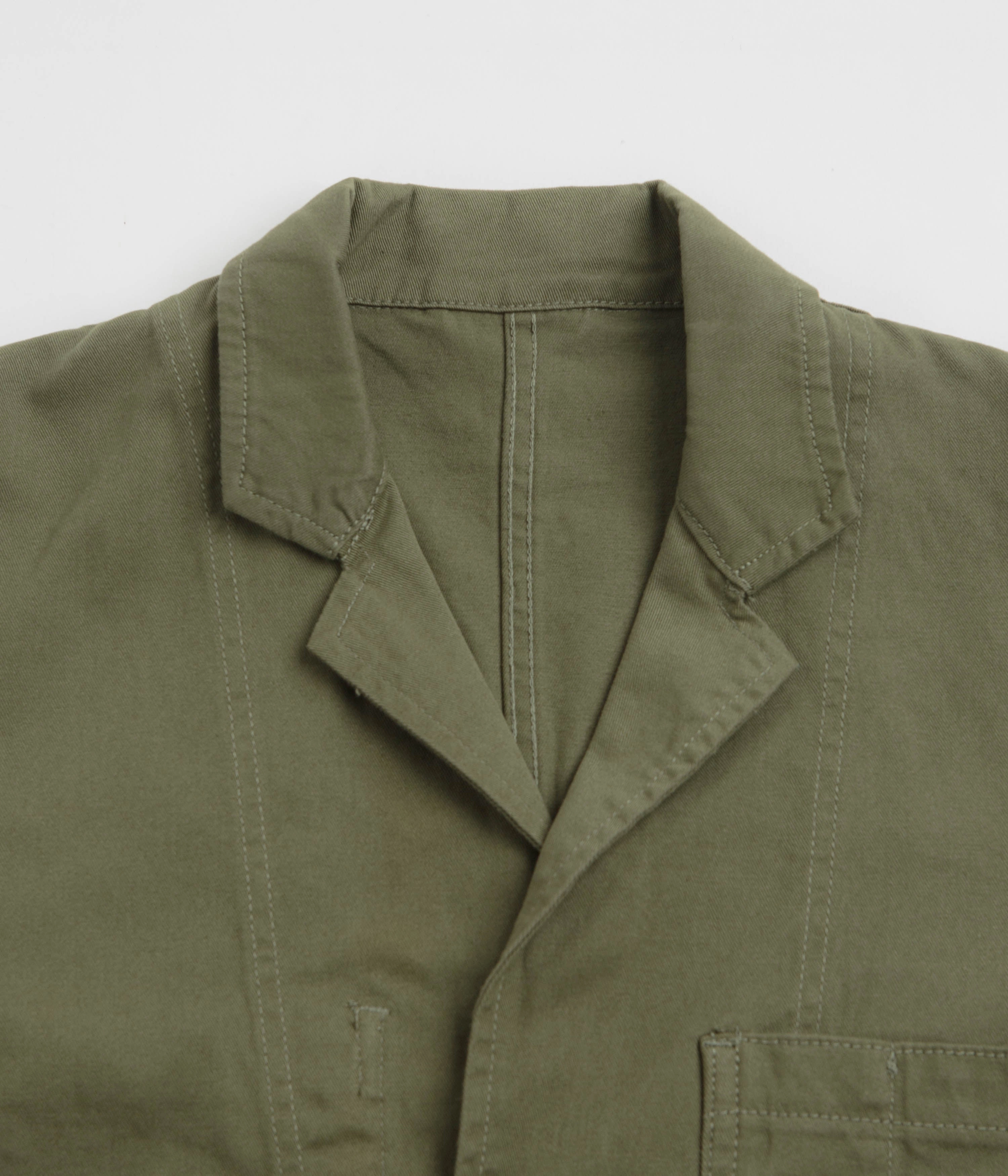 Surf chest pockets Service Works Drill Server Suit Jacket - Olive