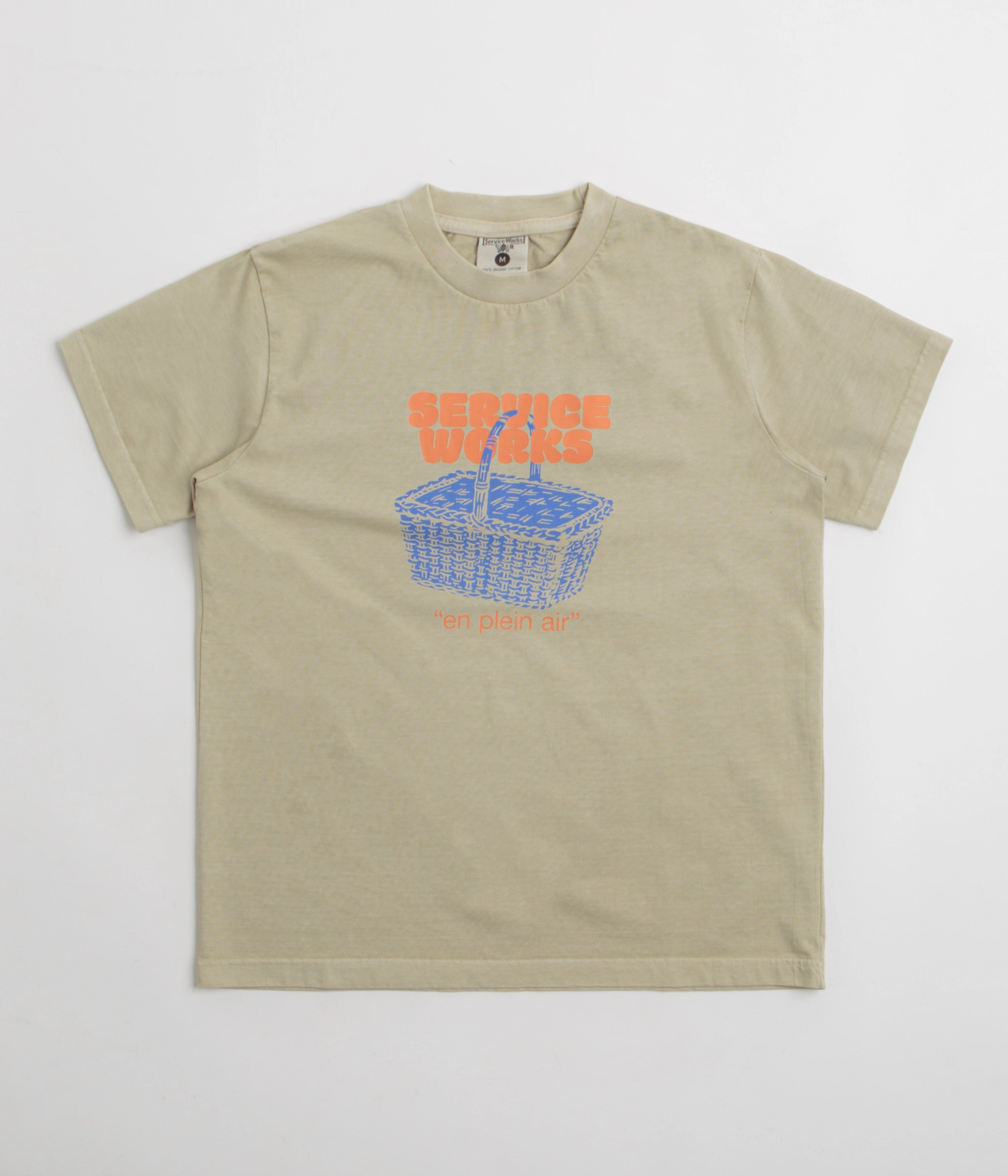 applique Service Works En Plein Air T-Shirt - Stone