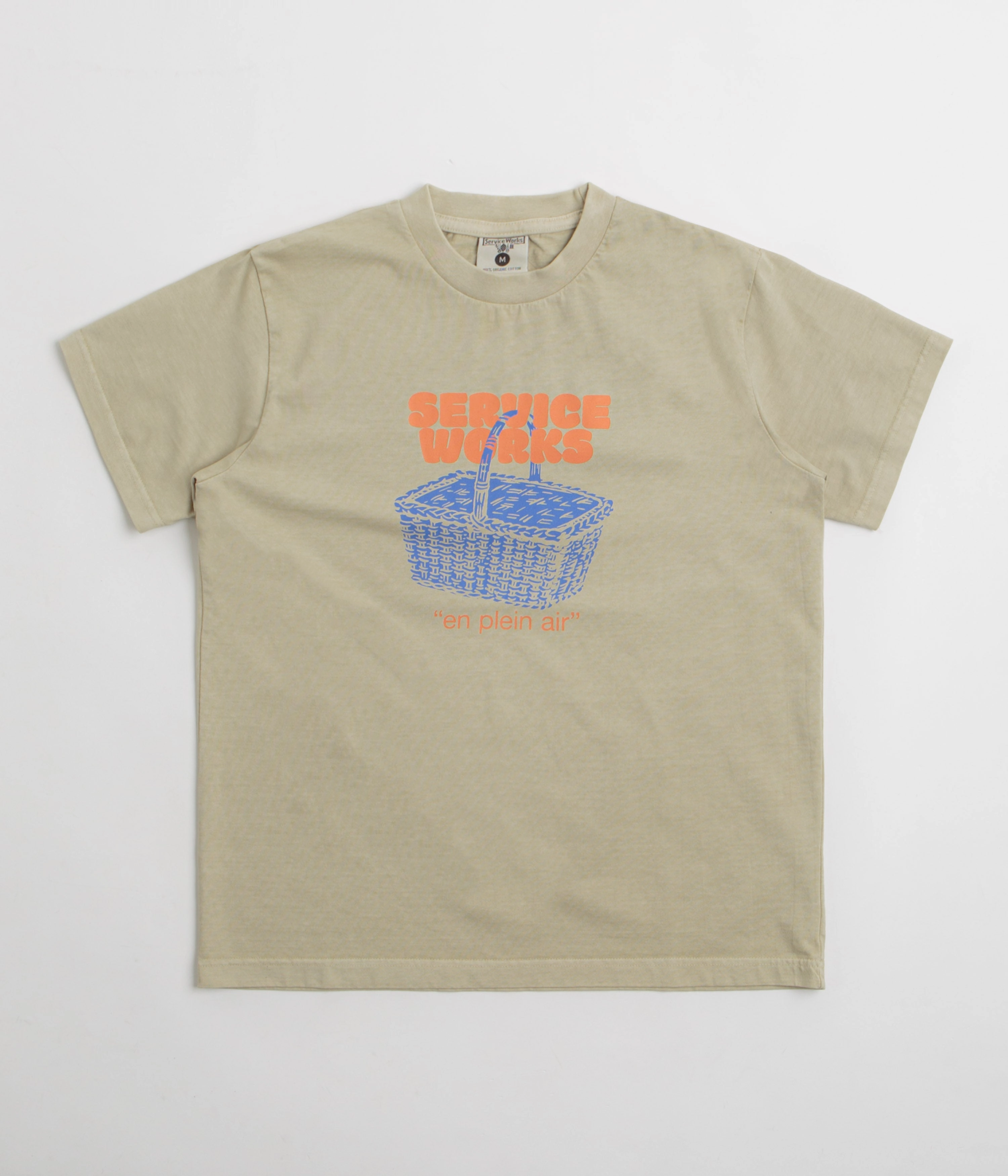 festival look racerback Service Works En Plein Air T-Shirt - Stone