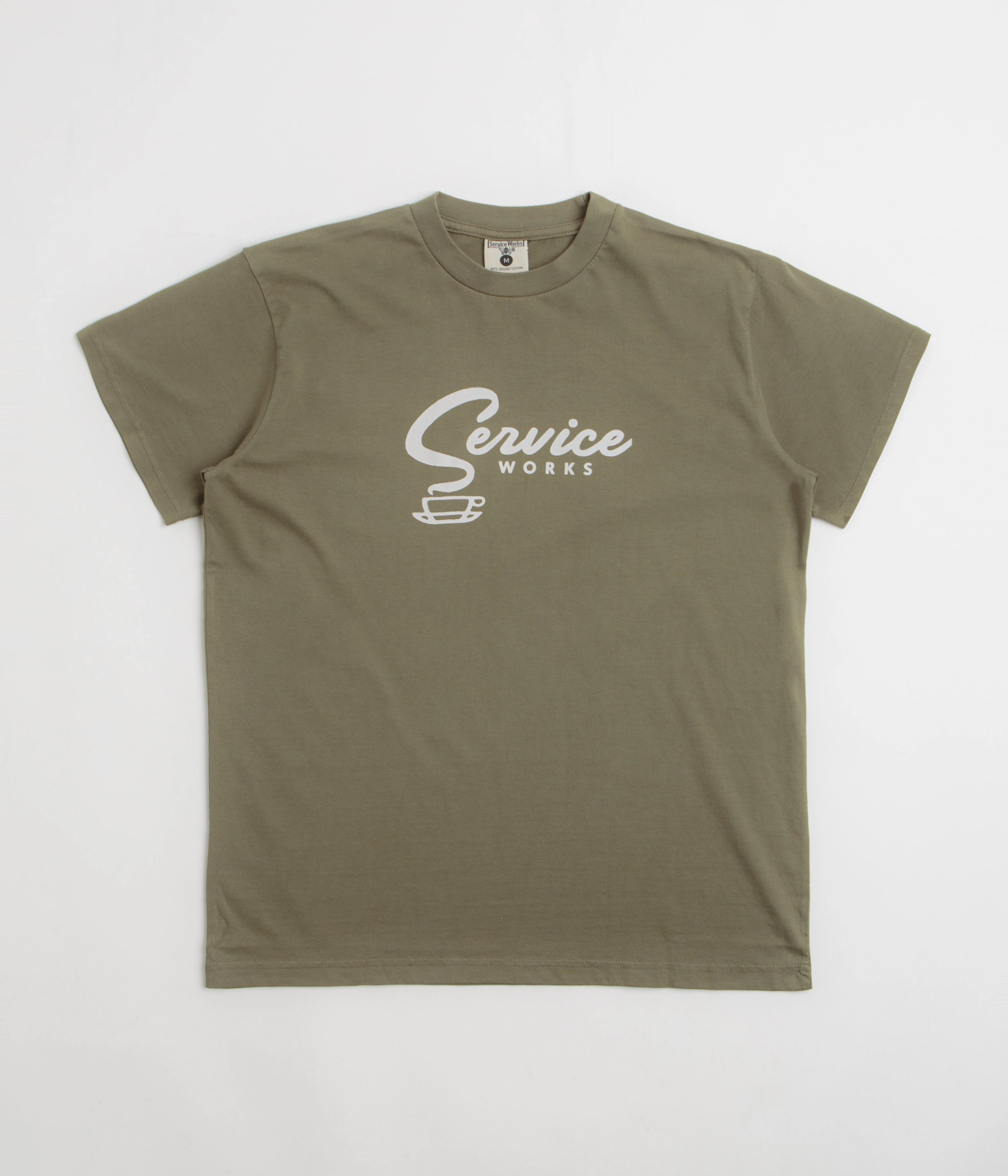 picnic event Service Works Espresso T-Shirt - Olive