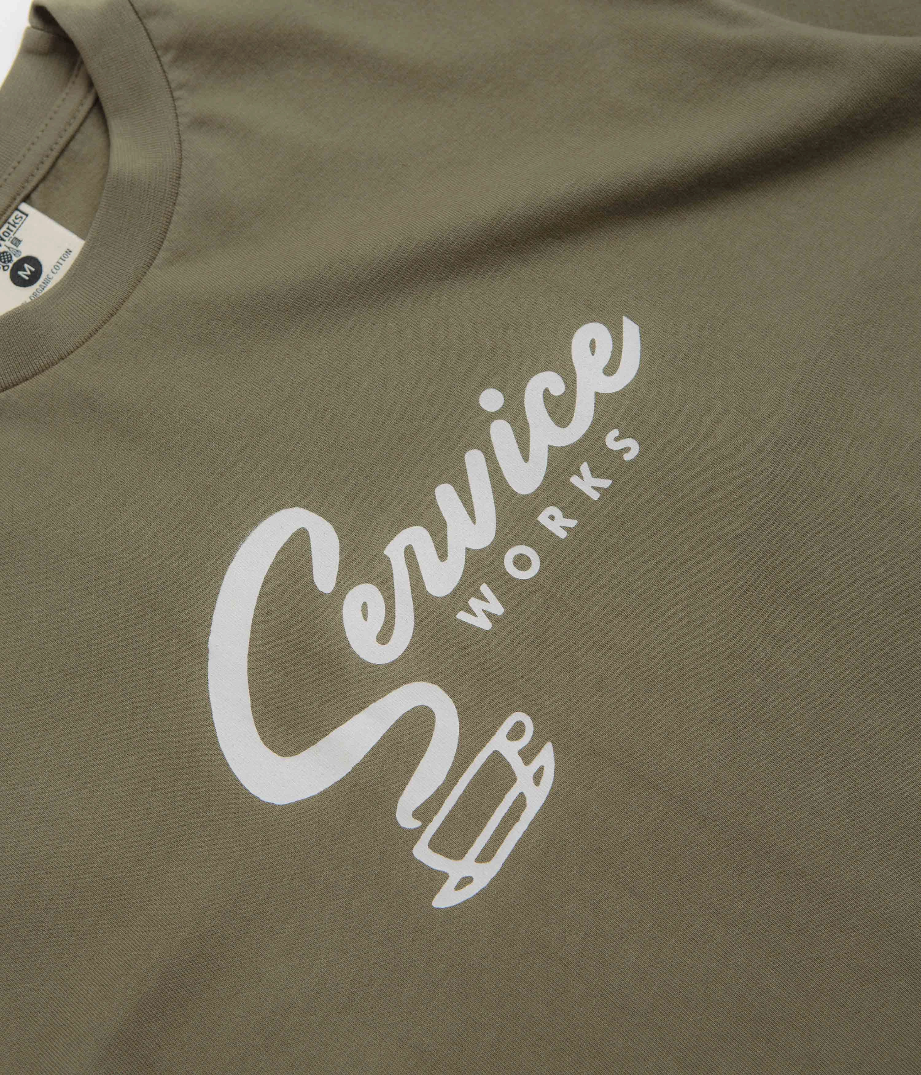 Desert area Service Works Espresso T-Shirt - Olive