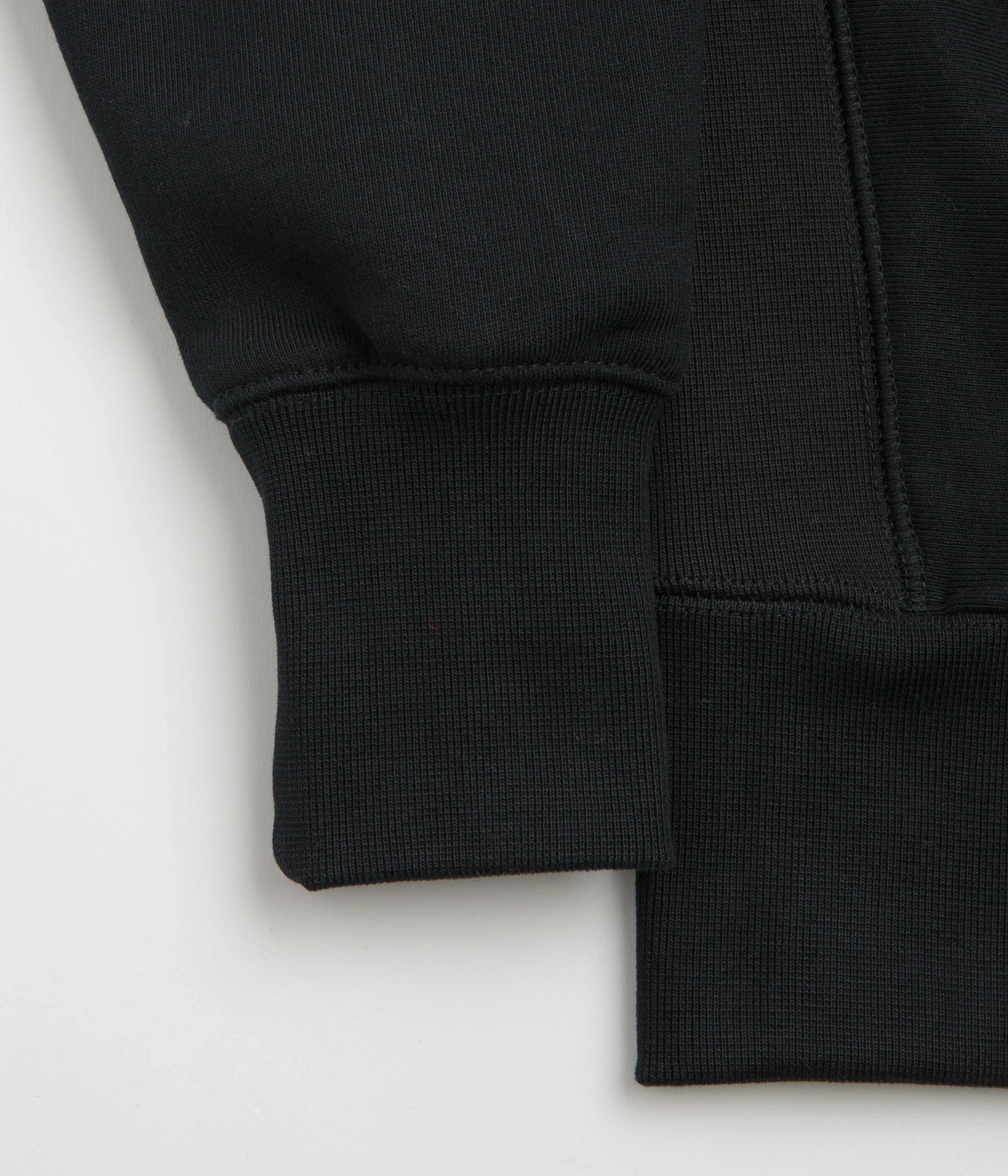 Service Works Frequent Flyer Crewneck Sweatshirt - Black Soft Touch Fabric