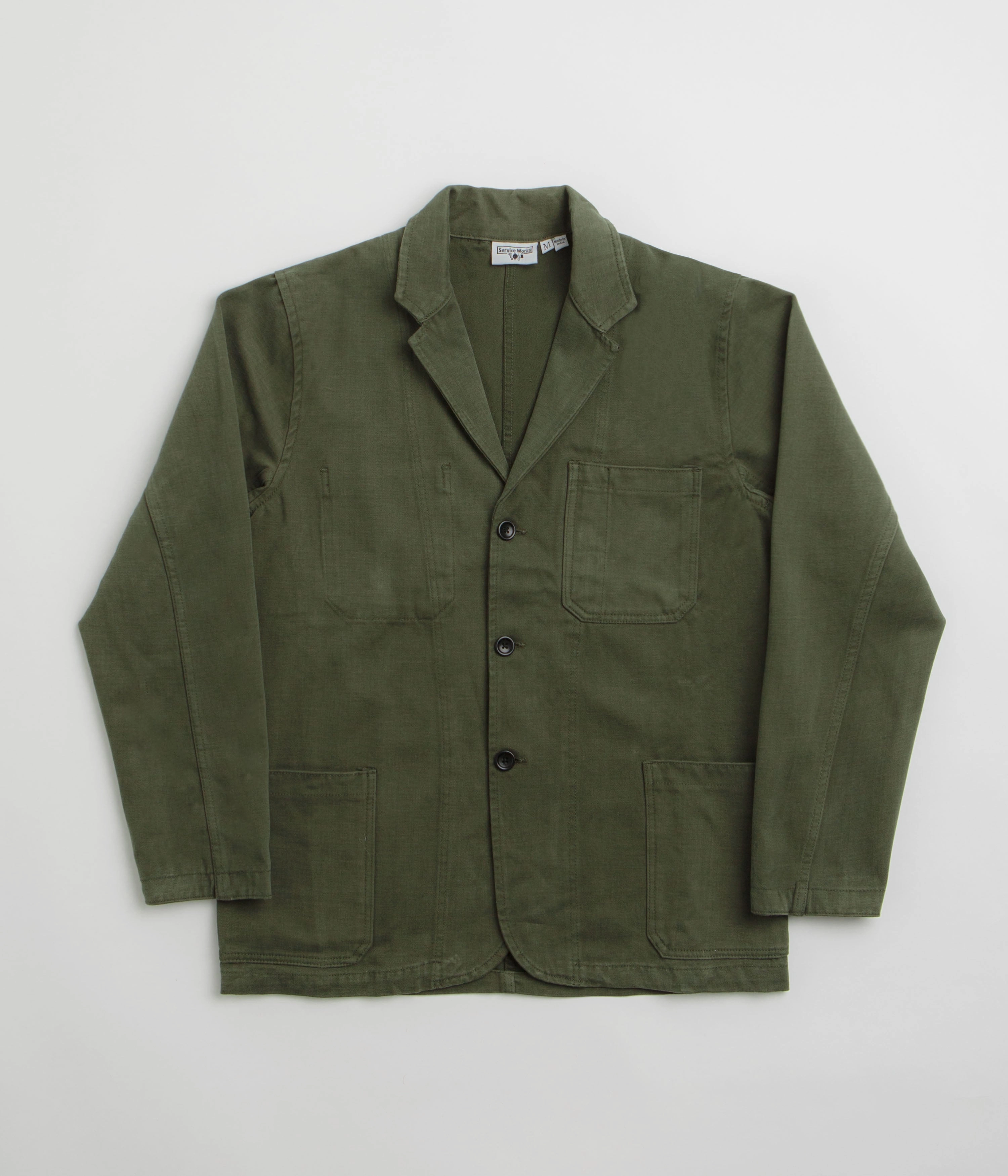 Service Works Moleskin Server Suit Jacket - Moss investment piece
