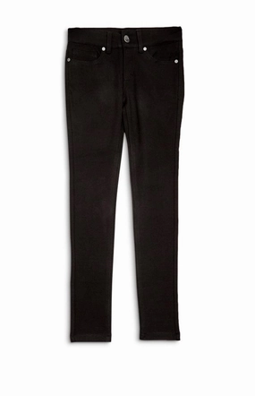 Girls' Ponte Skinny Mid Rise Legging In Black quick dry Slip Resistant