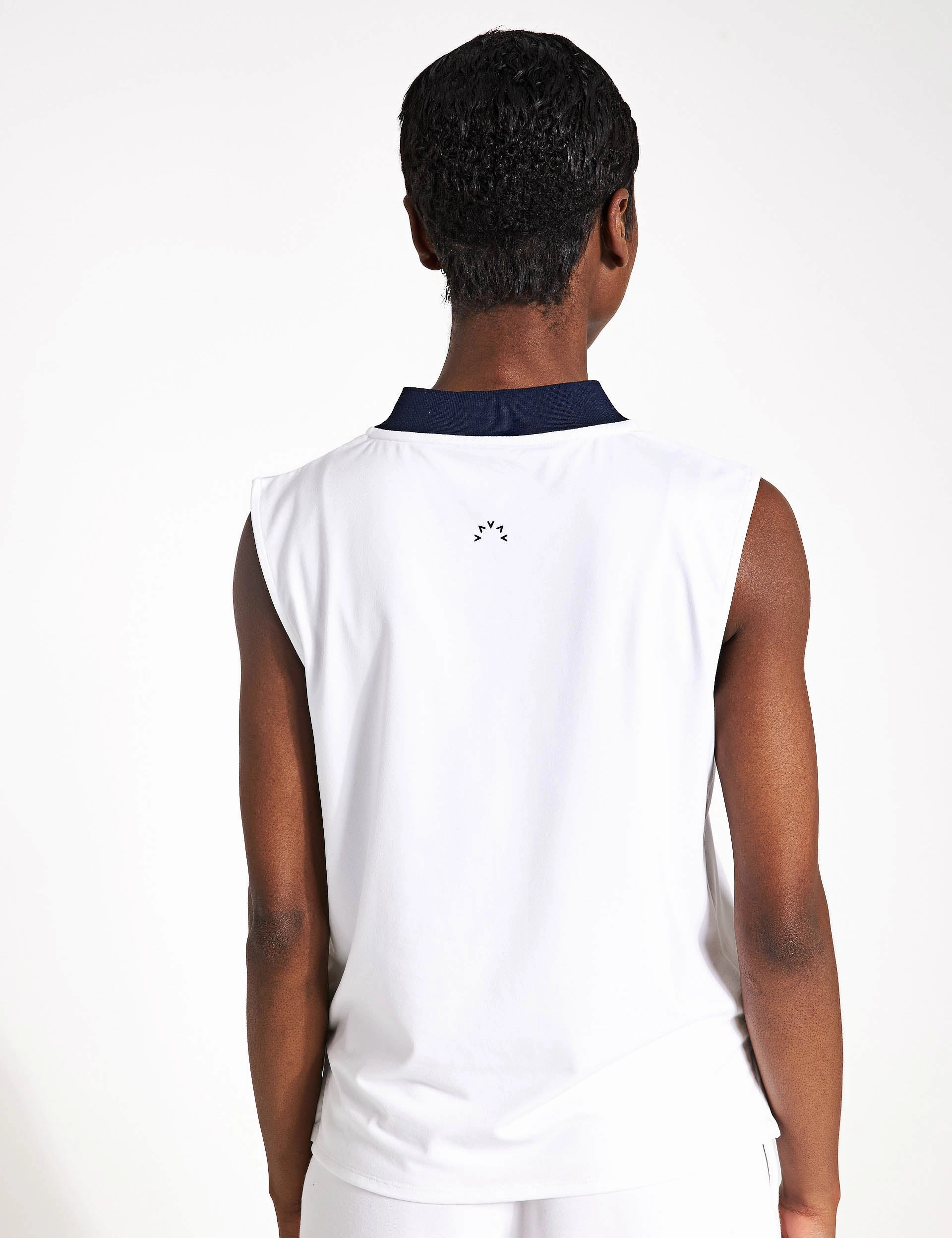 Indoor Wear multi crewed Shelby Performance Tank - White/Blue Nights