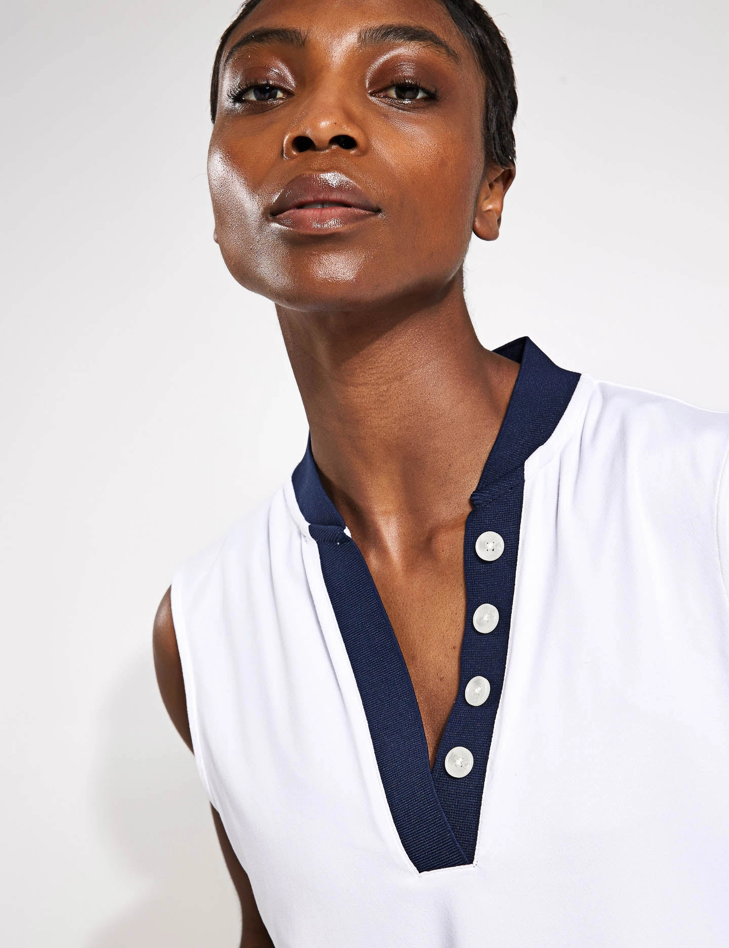 Shelby Performance Tank - White/Blue Nights Allied - compatible Multi Panel Design