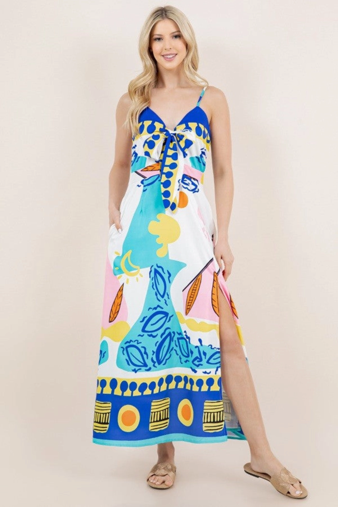 Upgrade-Option SHERI PRINT MAXI DRESS