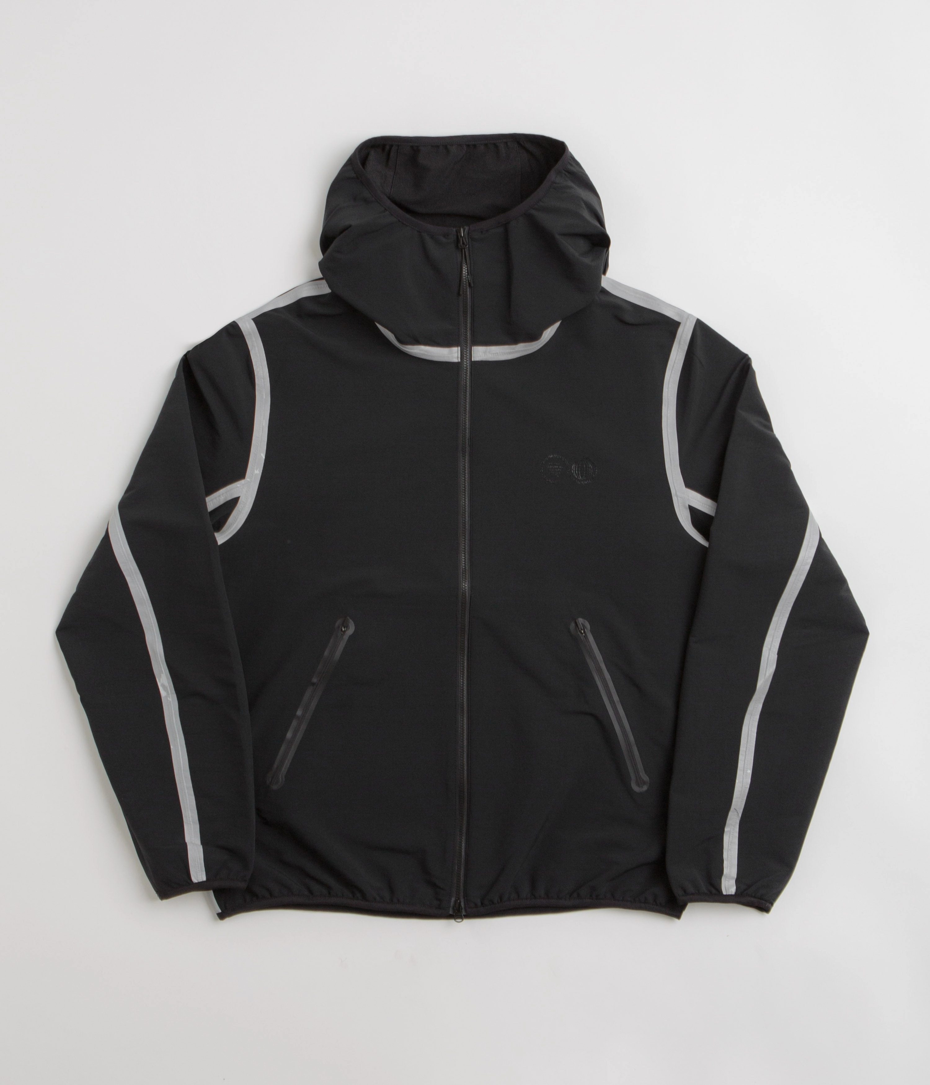 Purple Mountain Observatory Soft Shell Balaclava Jacket - Black / White Timeless Comfort