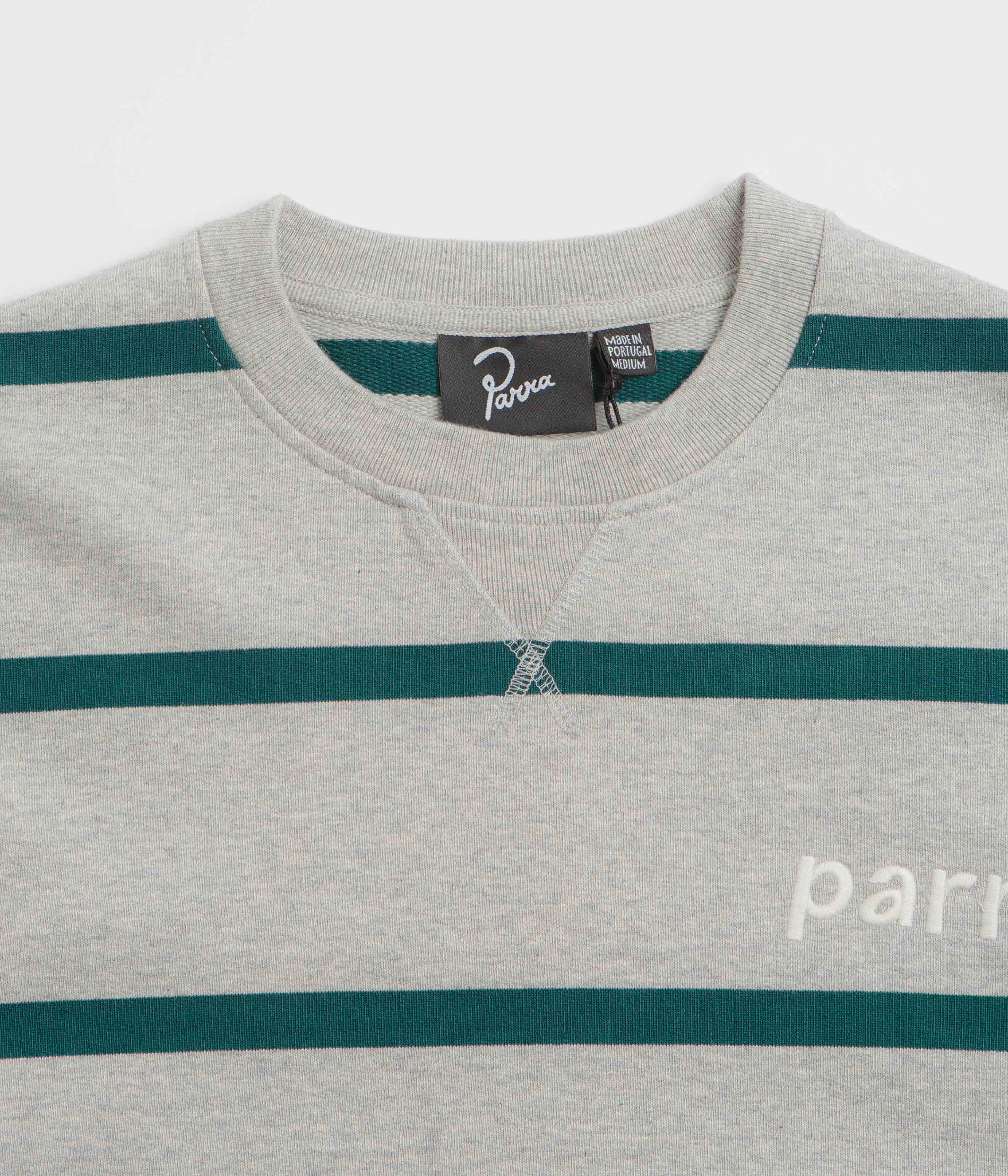 by Parra Pristine Striper Crewneck Sweatshirt - Heather Grey product lace femininity