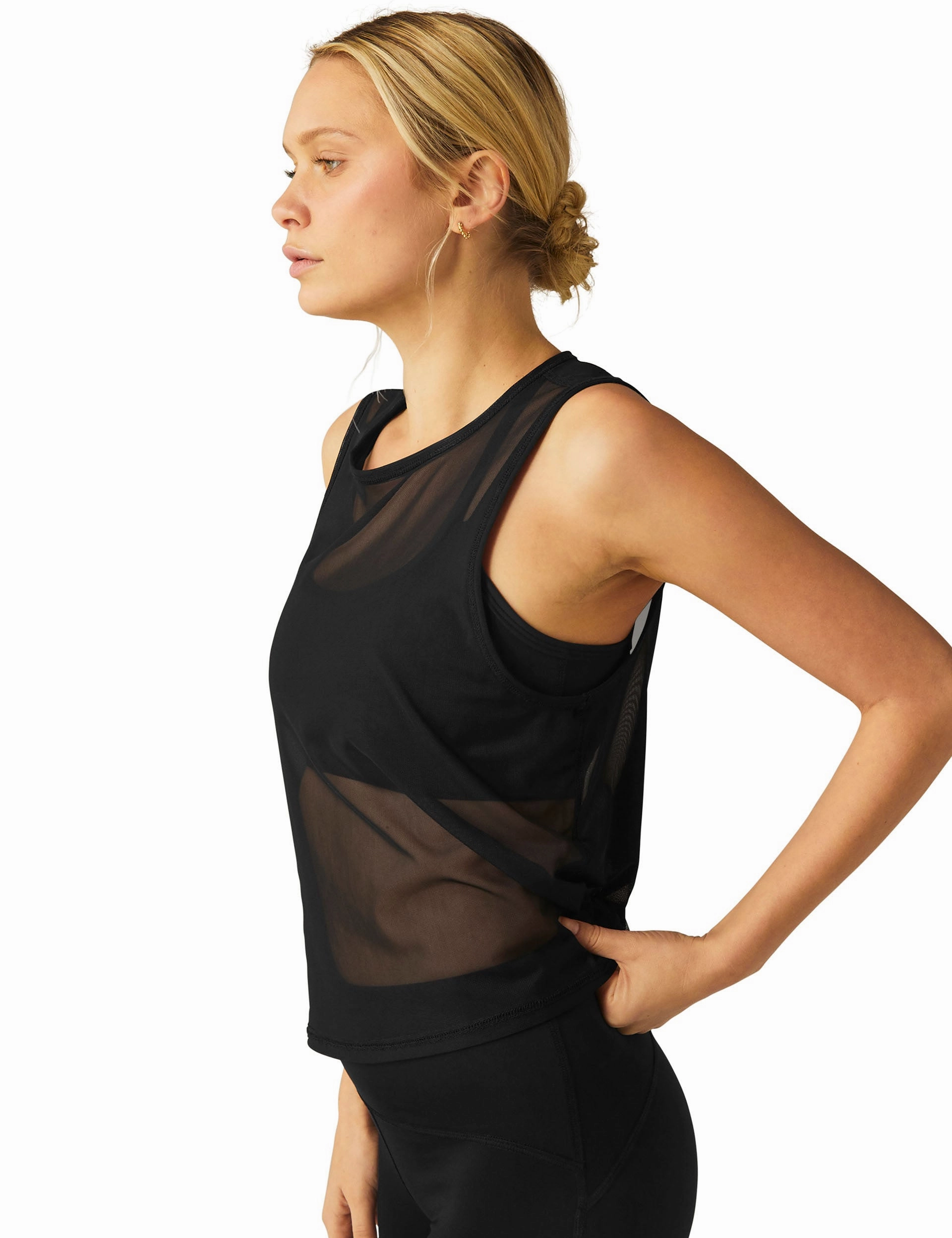 Show Off Mesh Tank - Darkest Night Functional