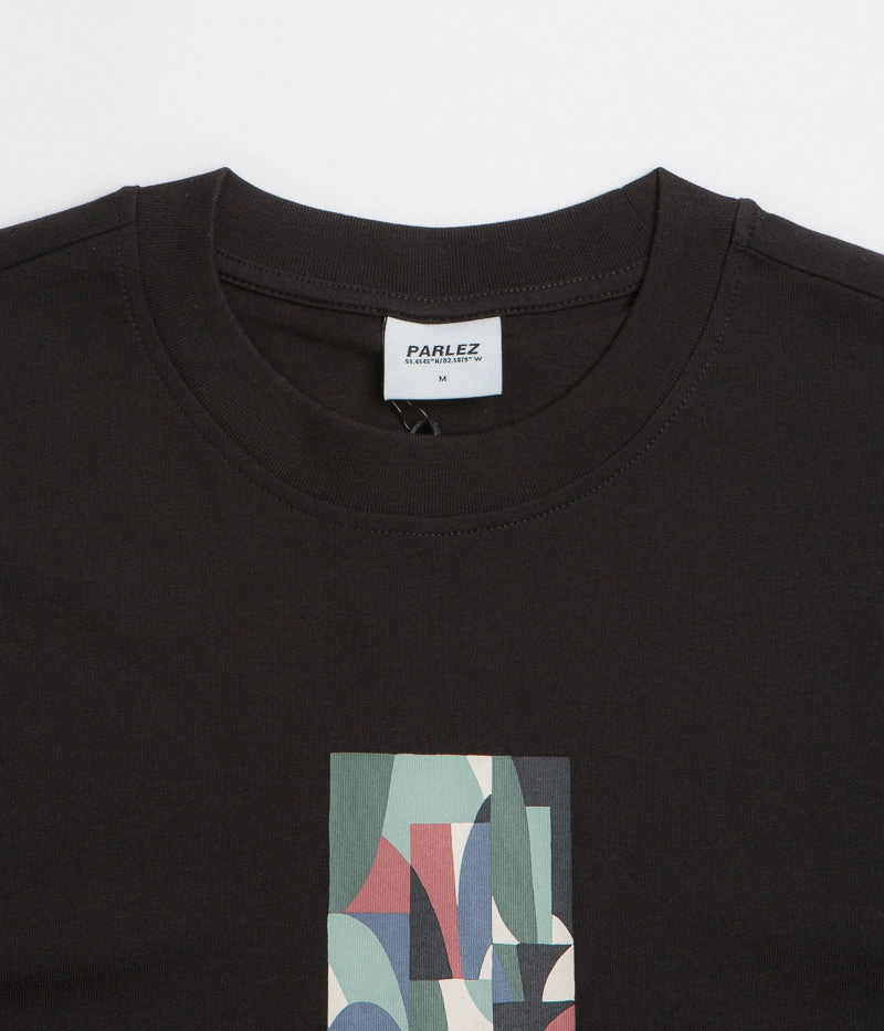 Parlez Ramore T-Shirt - Black visible details cricket venue