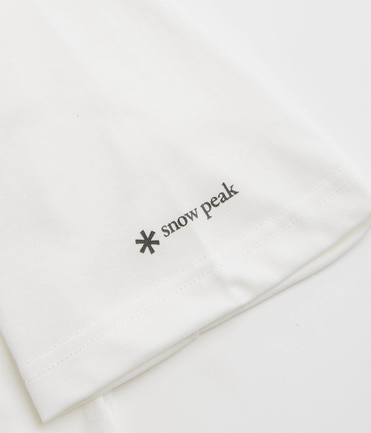 Snow Peak NSD Pocket T-Shirt - Off White buckle