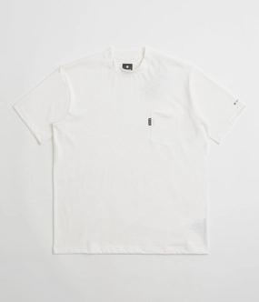 Snow Peak NSD Pocket T-Shirt - Off White retro hem Tapered