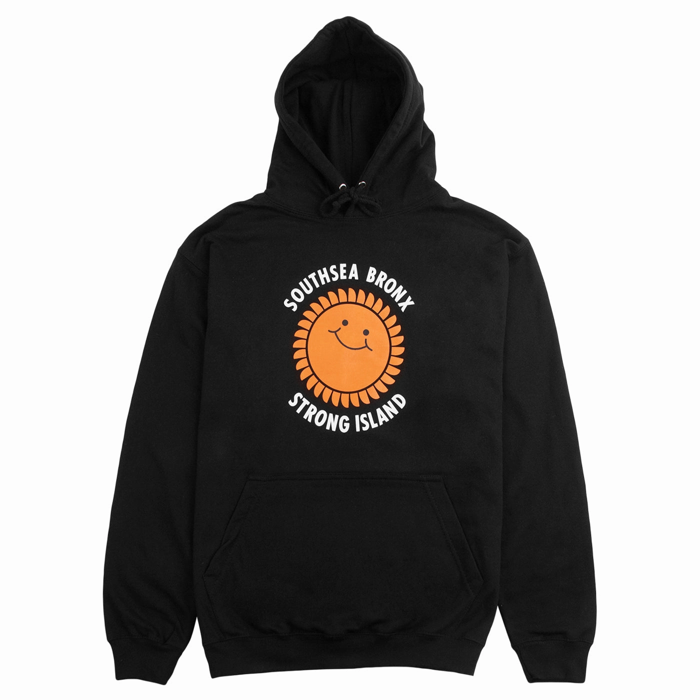 Sporty Design Southsea Bronx Strong Island Hoodie - Black