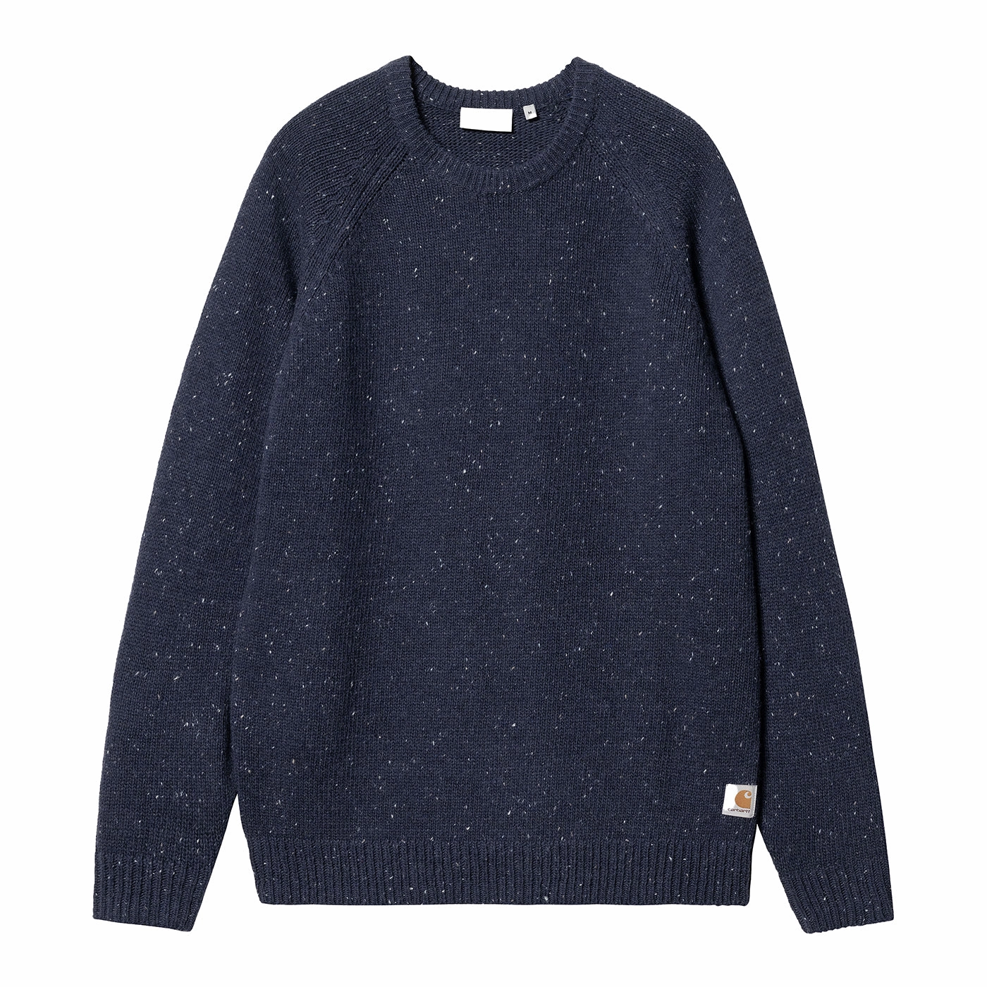 Carhartt WIP Anglistic Sweater - Speckled Air Force Blue product retro nostalgia