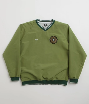 Magenta Tres Tech V Neck Sweatshirt - Forest Green Simple Hoodie