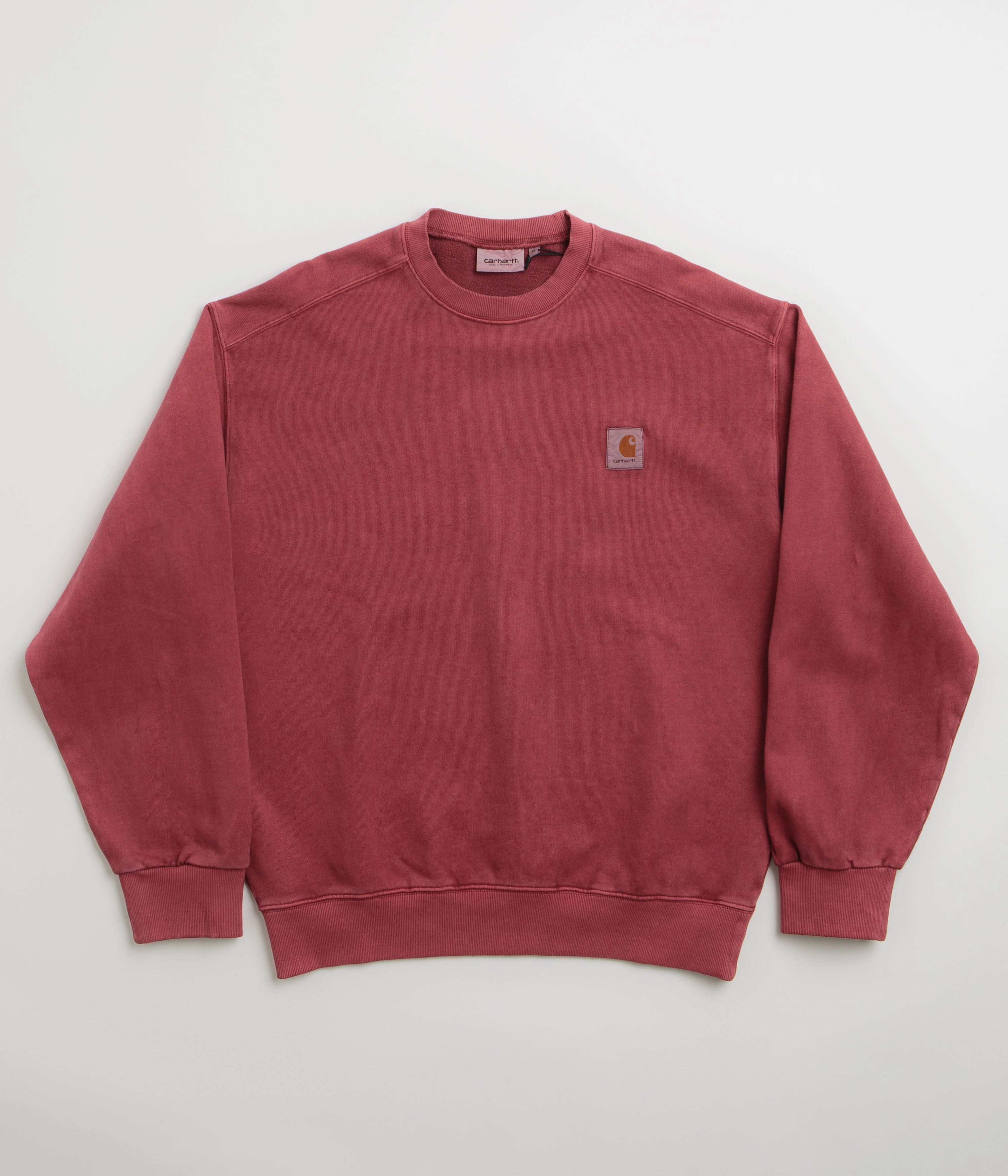 Beach Wear Casual Style Carhartt Vista Crewneck Sweatshirt - Scarlet