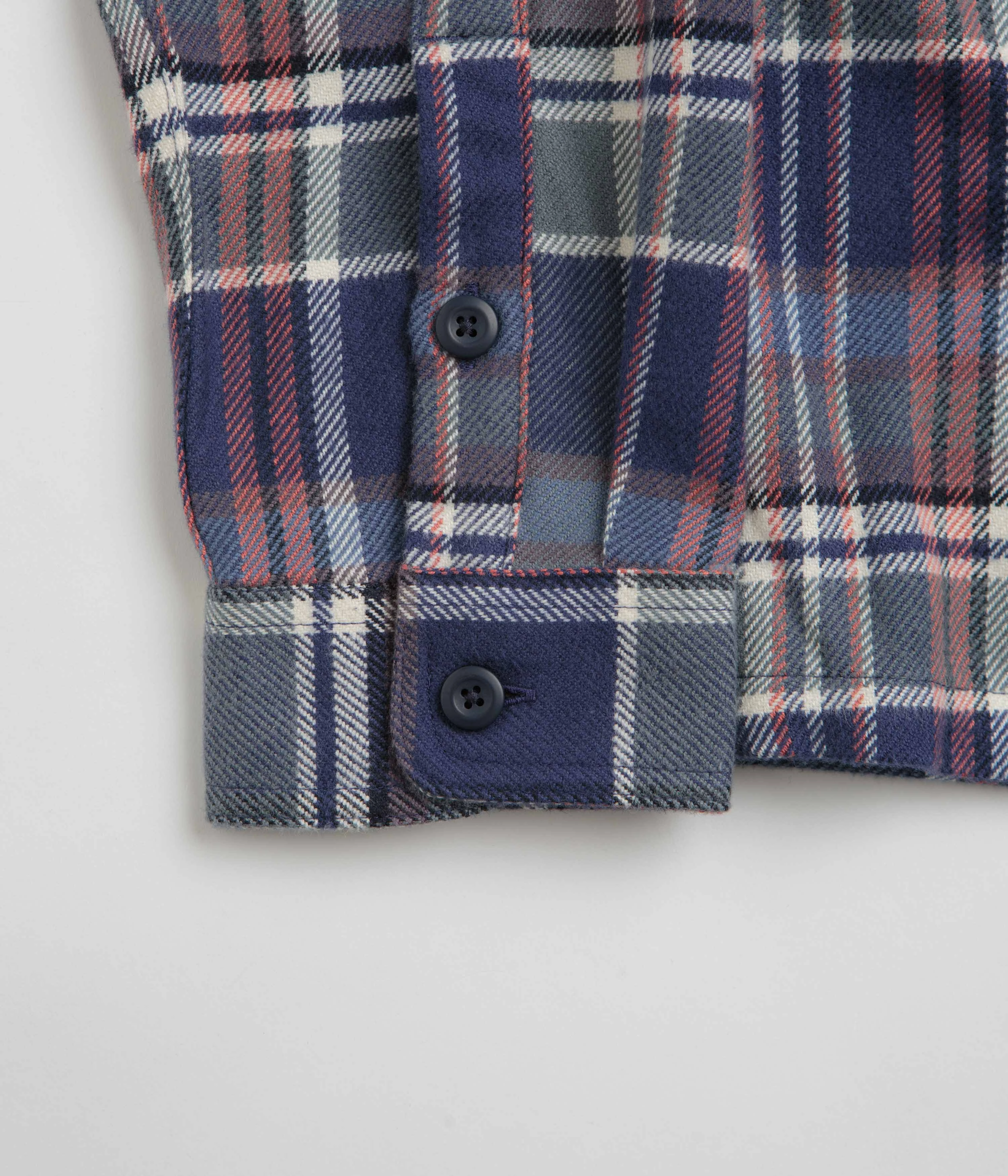 Reinforced Elasticity Pure Cotton Patagonia Fjord Flannel Shirt - Adventurer: New Navy