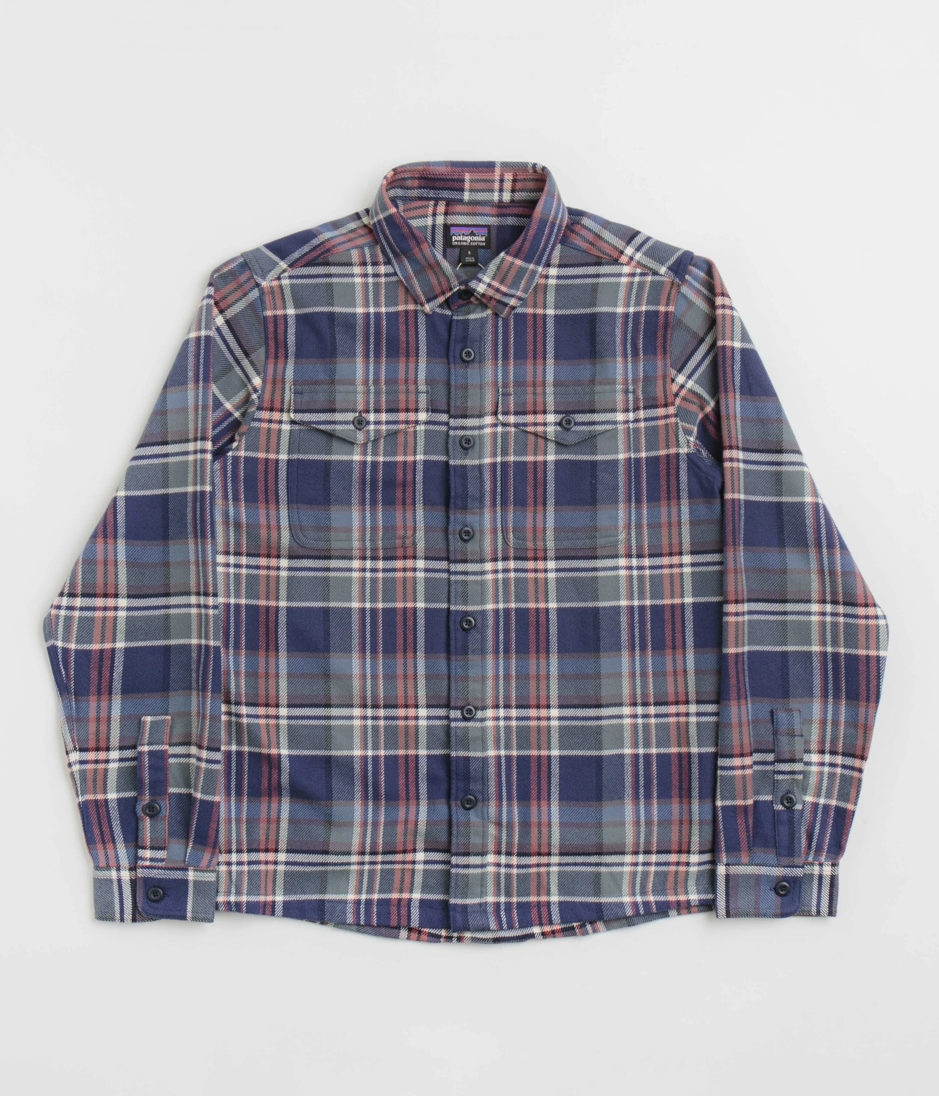 Patagonia Fjord Flannel Shirt - Adventurer: New Navy Timeless Fit