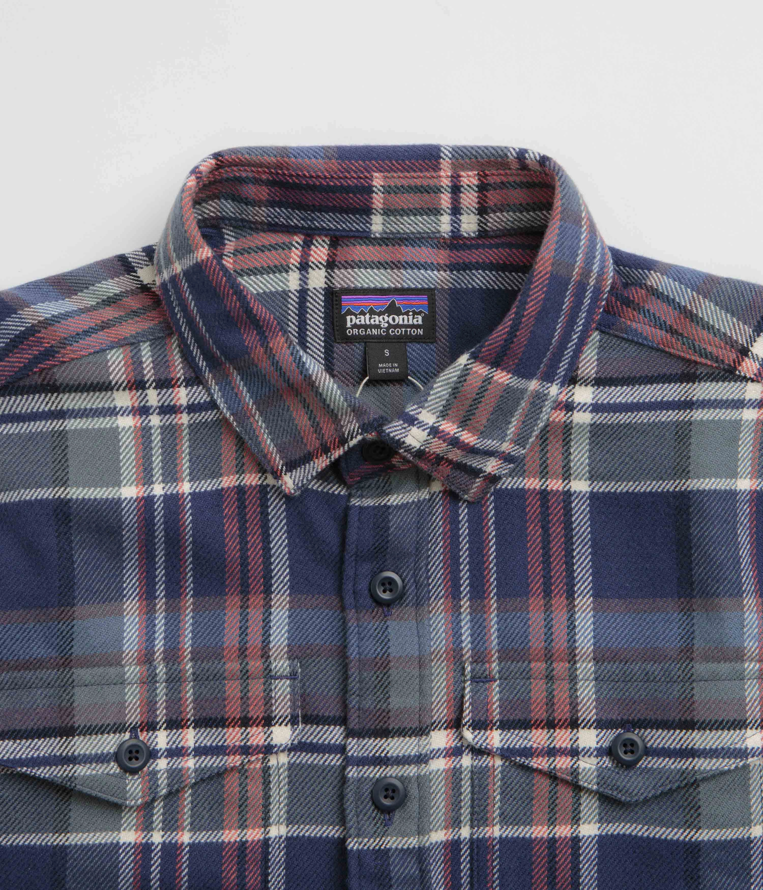 Sustainable Choice Metallic Finish Patagonia Fjord Flannel Shirt - Adventurer: New Navy