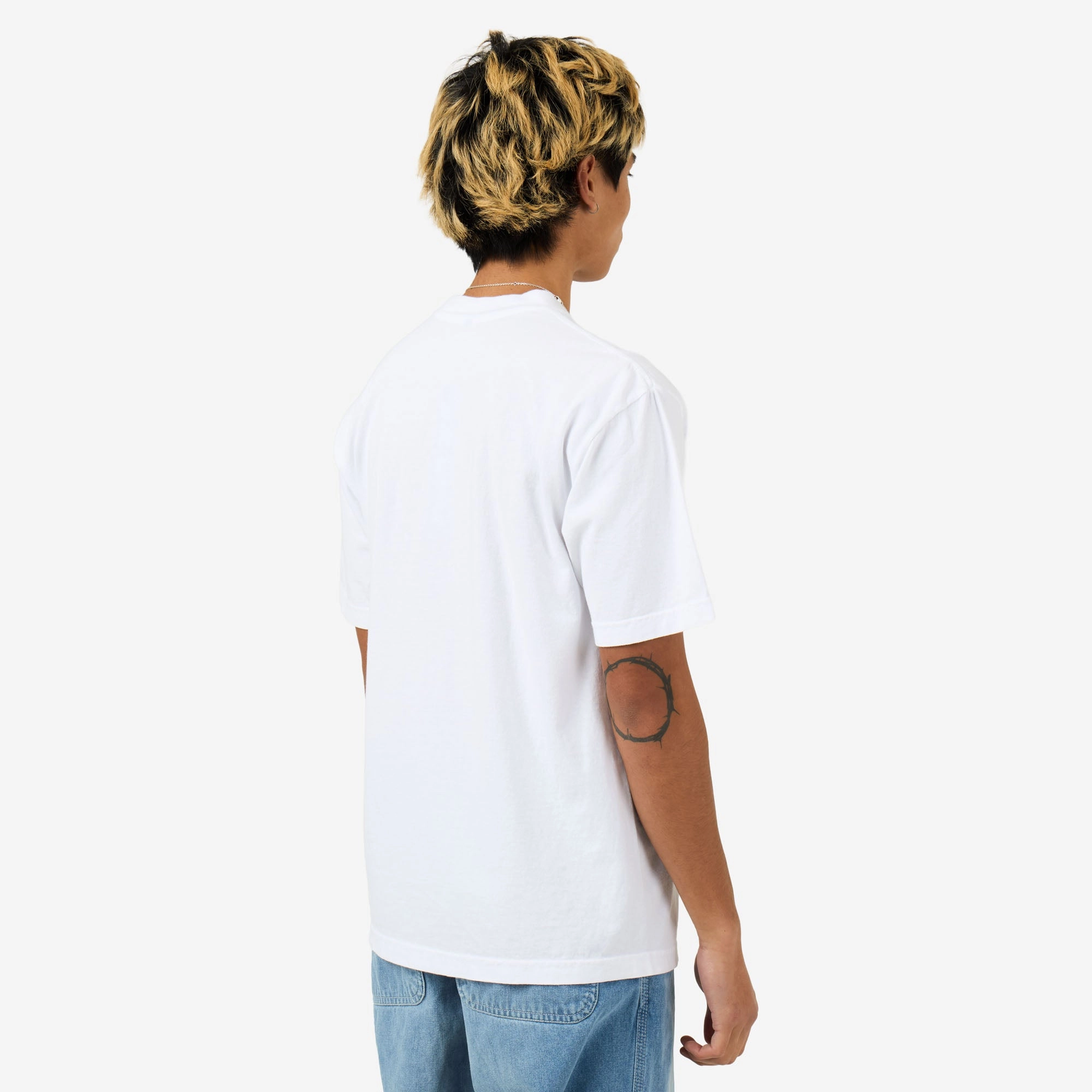 Fitted hot climate b.Eautiful Cutting T-Shirt White