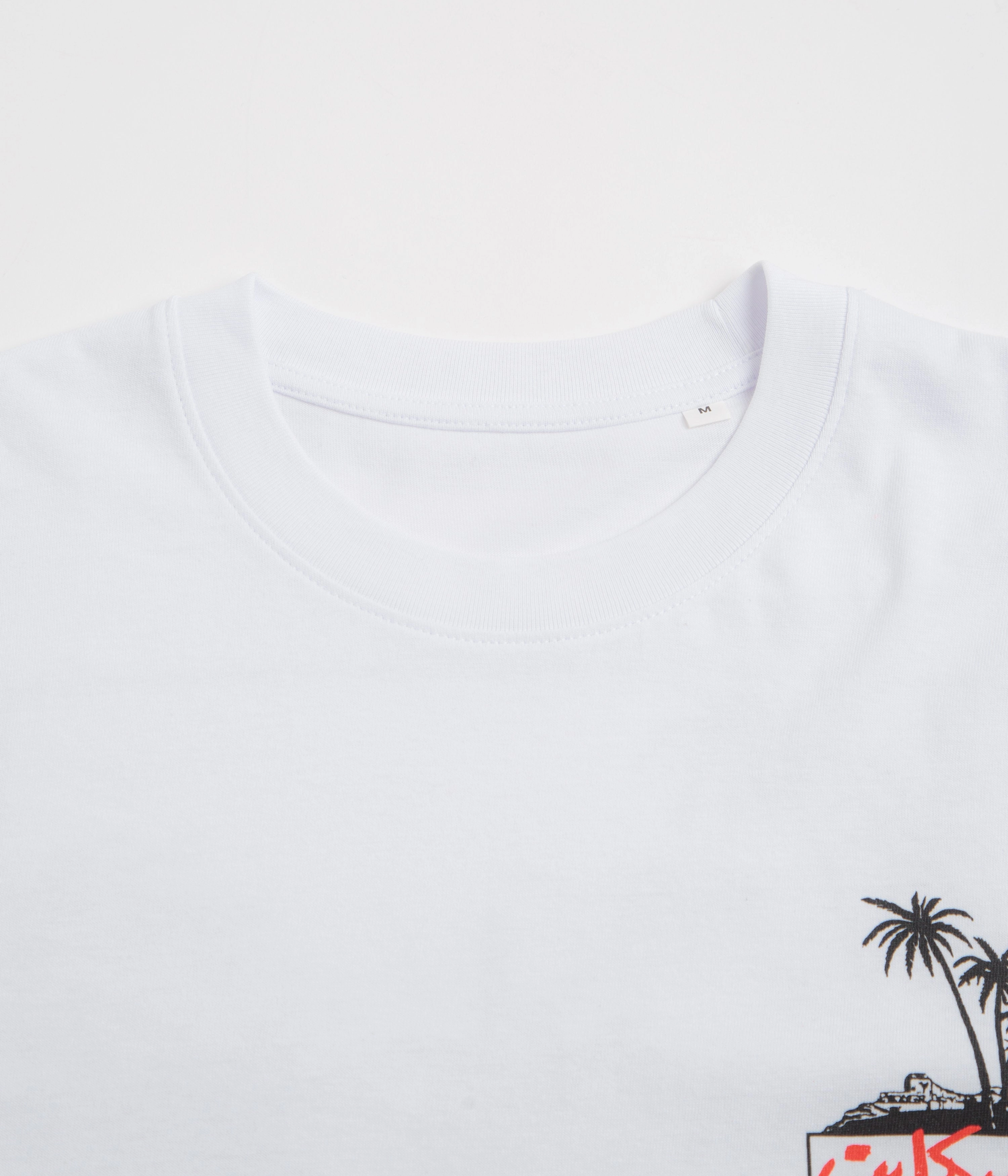 SkatePal Palms T-Shirt - White tunic silhouette boat venue