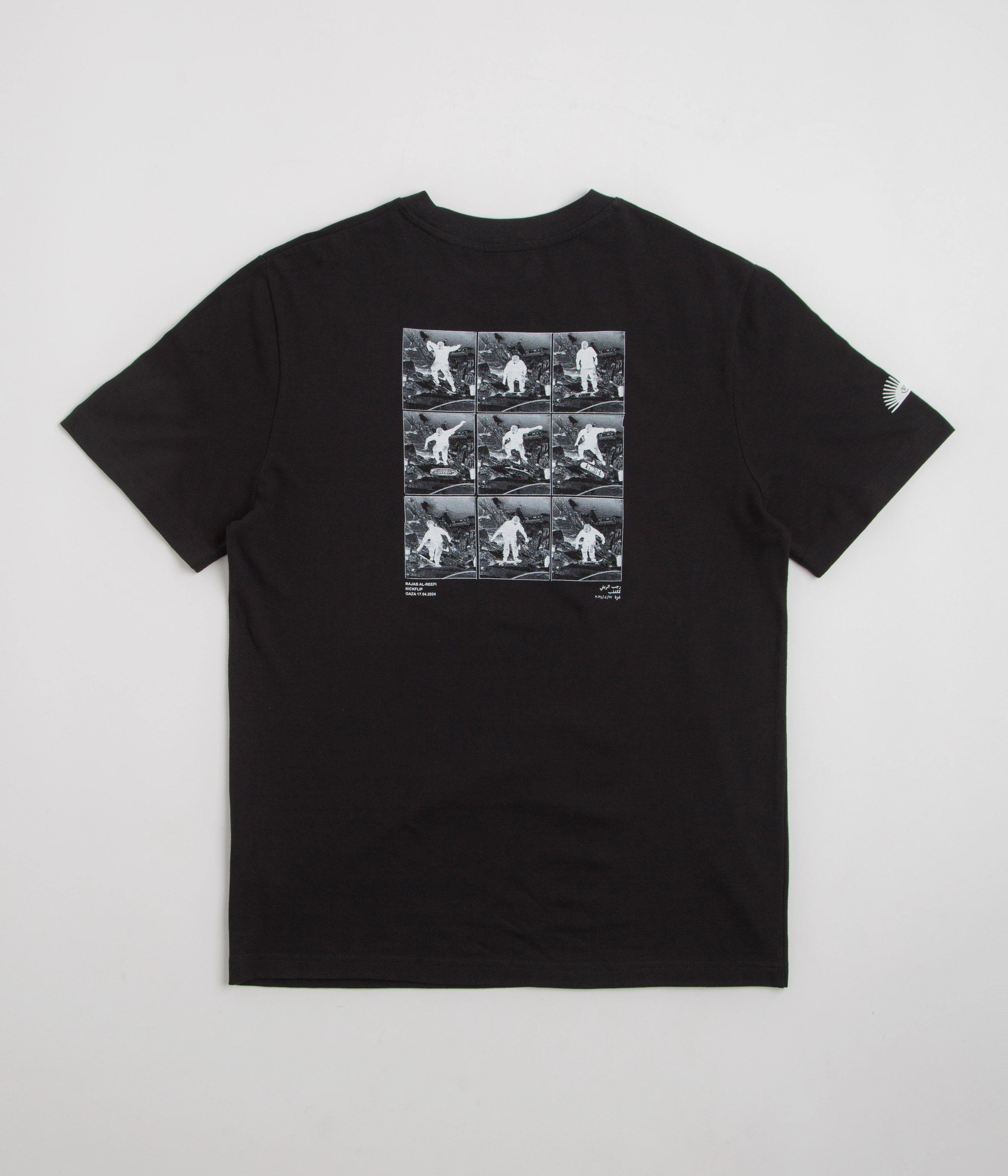 SkatePal Rajab T-Shirt - Black Colorfastness