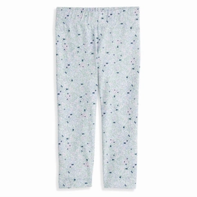 Girls' Printed Leggings In Forget Me Not Light Wear Fit Stylish Waistband