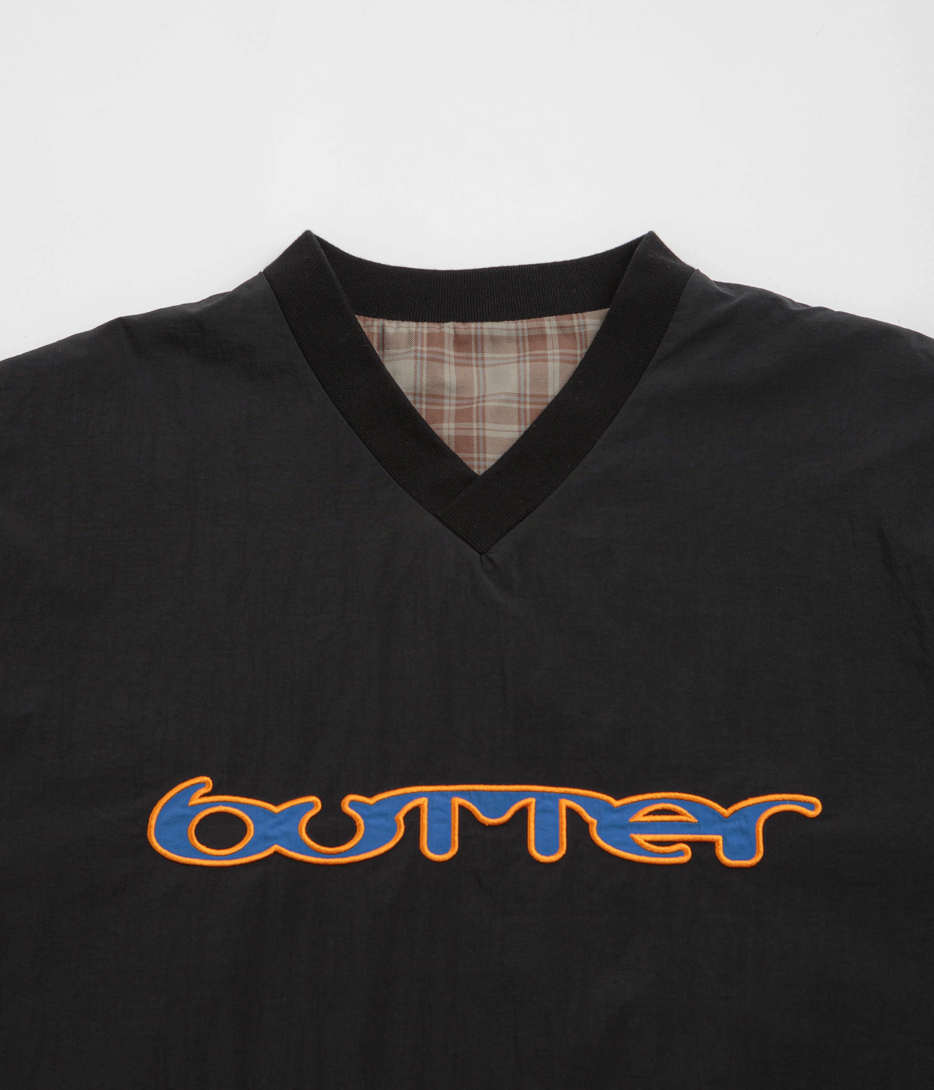 Butter Goods Reversible Dugout Pullover Jacket - Black / Stone Fashionable