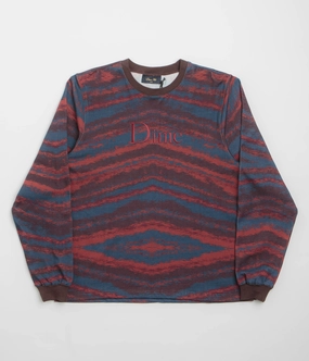 Dime Brushstroke Shirt - Bordeaux Wrinkle Resistant Material Smart Casual