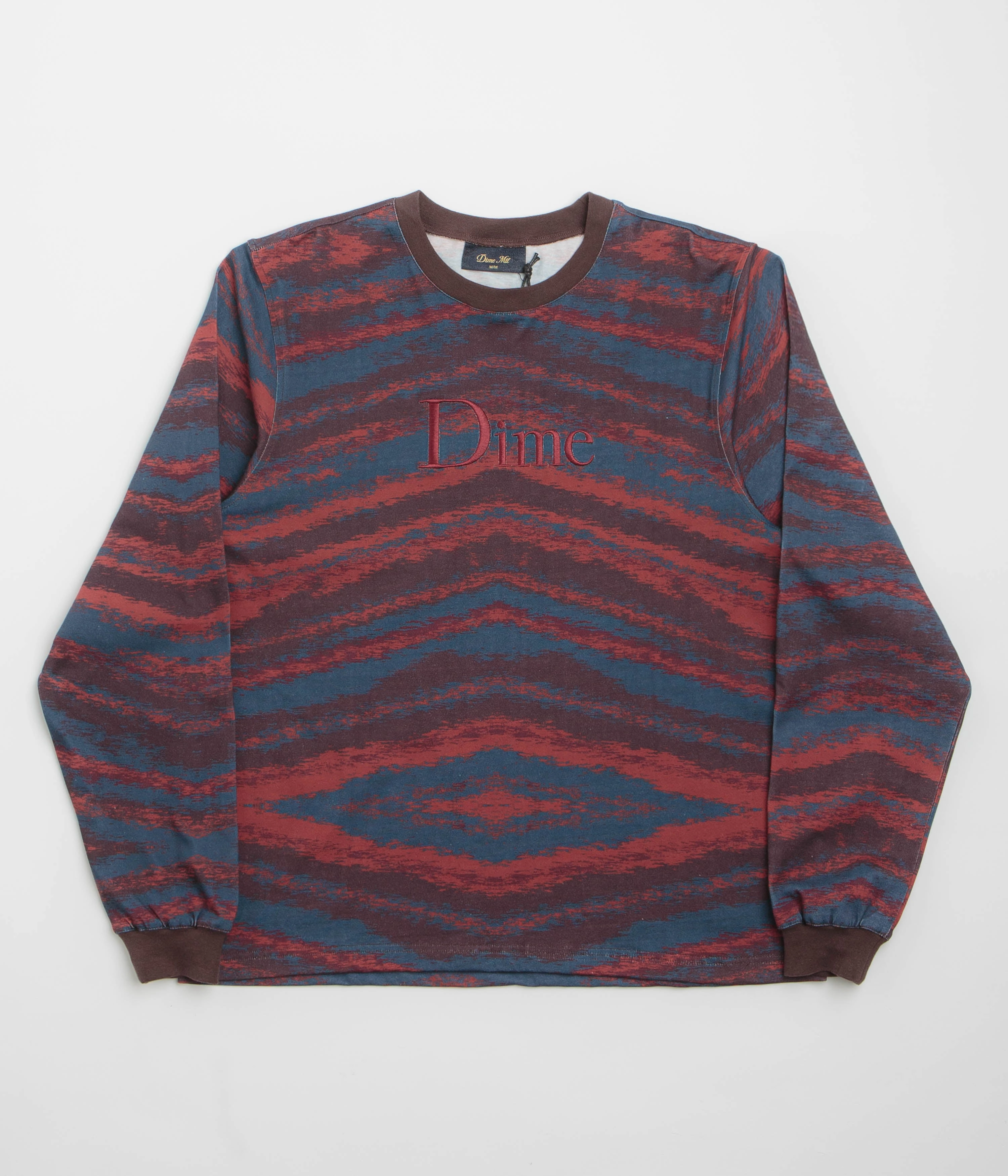 Dime Brushstroke Shirt - Bordeaux Wrinkle Resistant Material Smart Casual