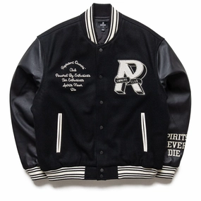 Represent Owners Club Varsity Jacket - Black White Excellence
