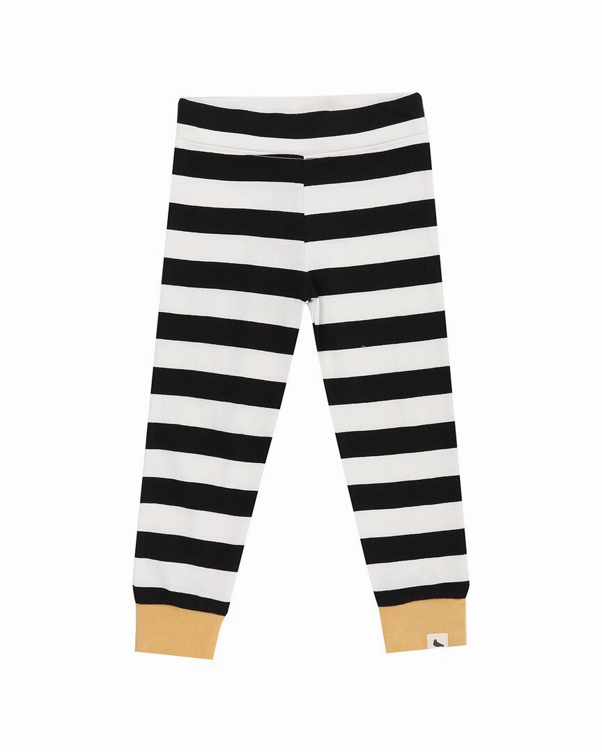 Quick Dry Fabric Anti Snag Fabric Turtledove London Wide Stripe Legging