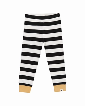 Turtledove London Wide Stripe Legging Gusseted Crotch