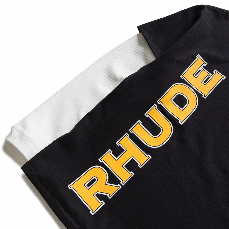 Customizable quick-drying Rhude Steel Double-Layered Tee - Black/White