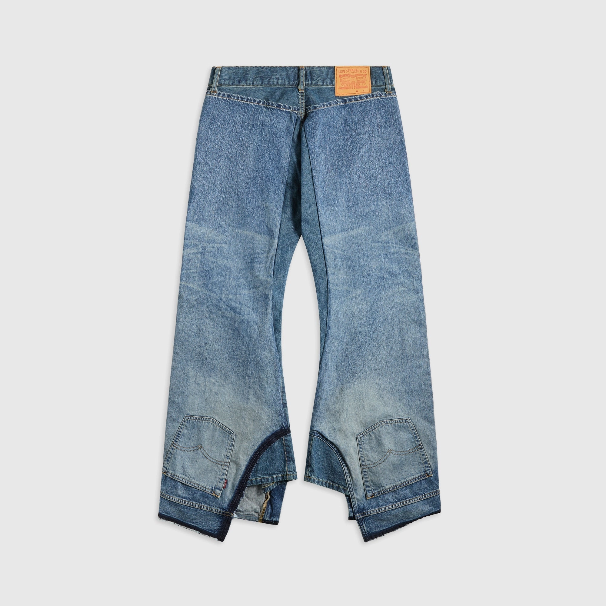 Junya Watanabe Man x Levi's Edition Inkjet W Name Berberjin Jeans - Indigo Stylish Appearance