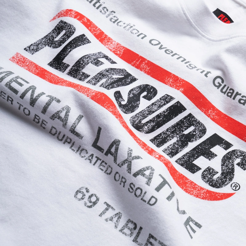 Pleasures Relief Heavyweight Tee - Vintage White Regular-fit Adjustable