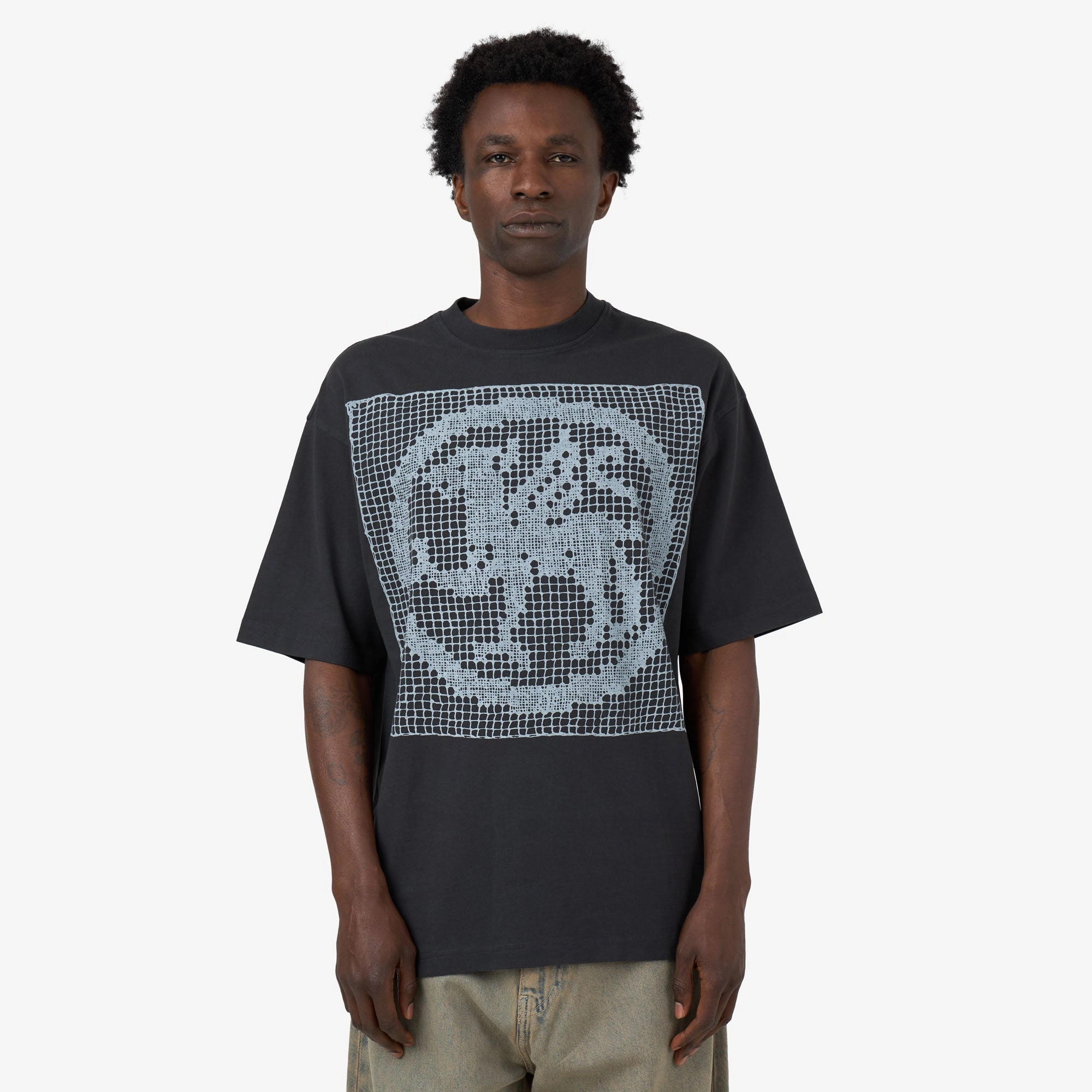 The Trilogy Tapes Filet Lace T-Shirt / Black Patch